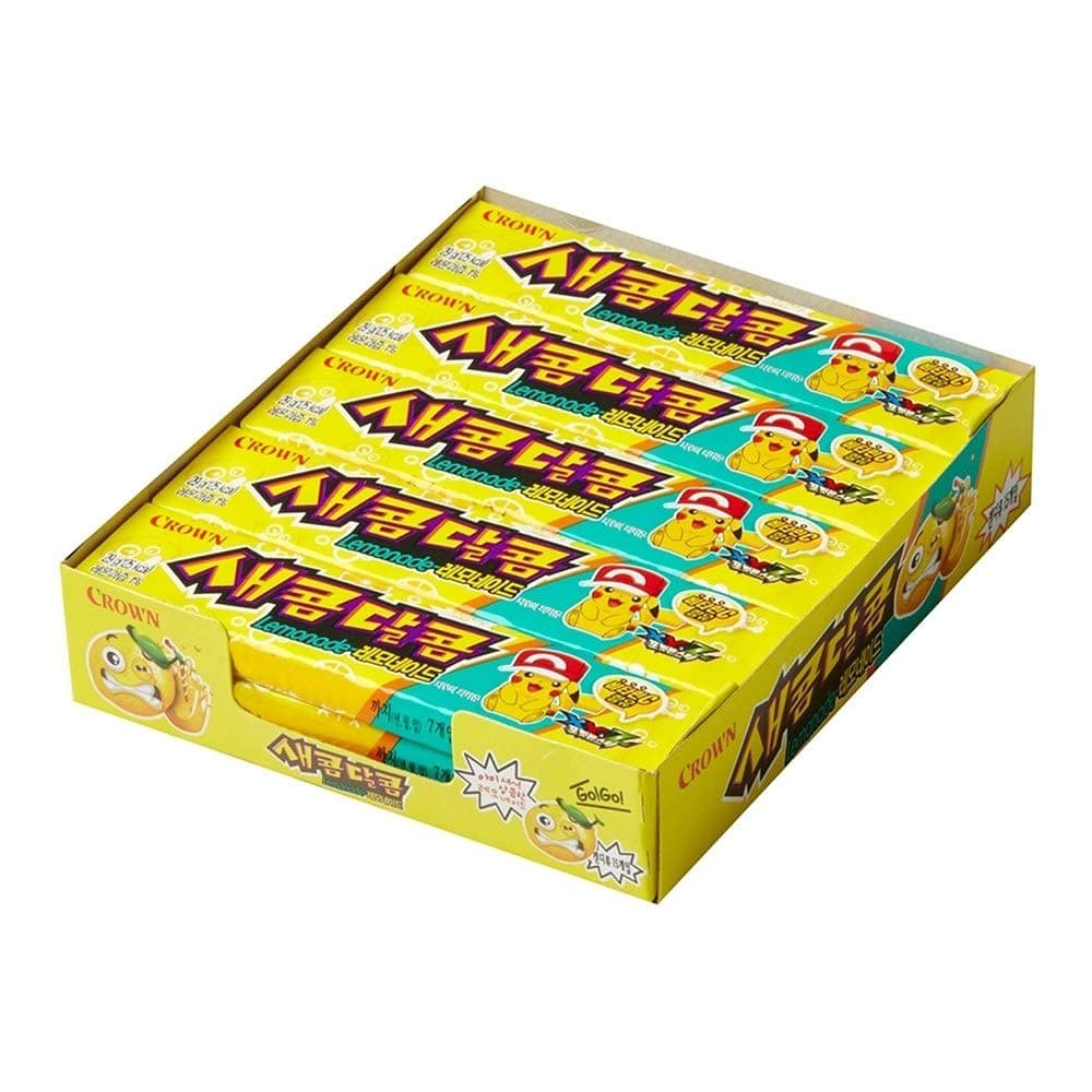 Crown Sweet and Sour Chewy Candy Lemonade 29g(pack of 15) 새콤달콤 레모네이드