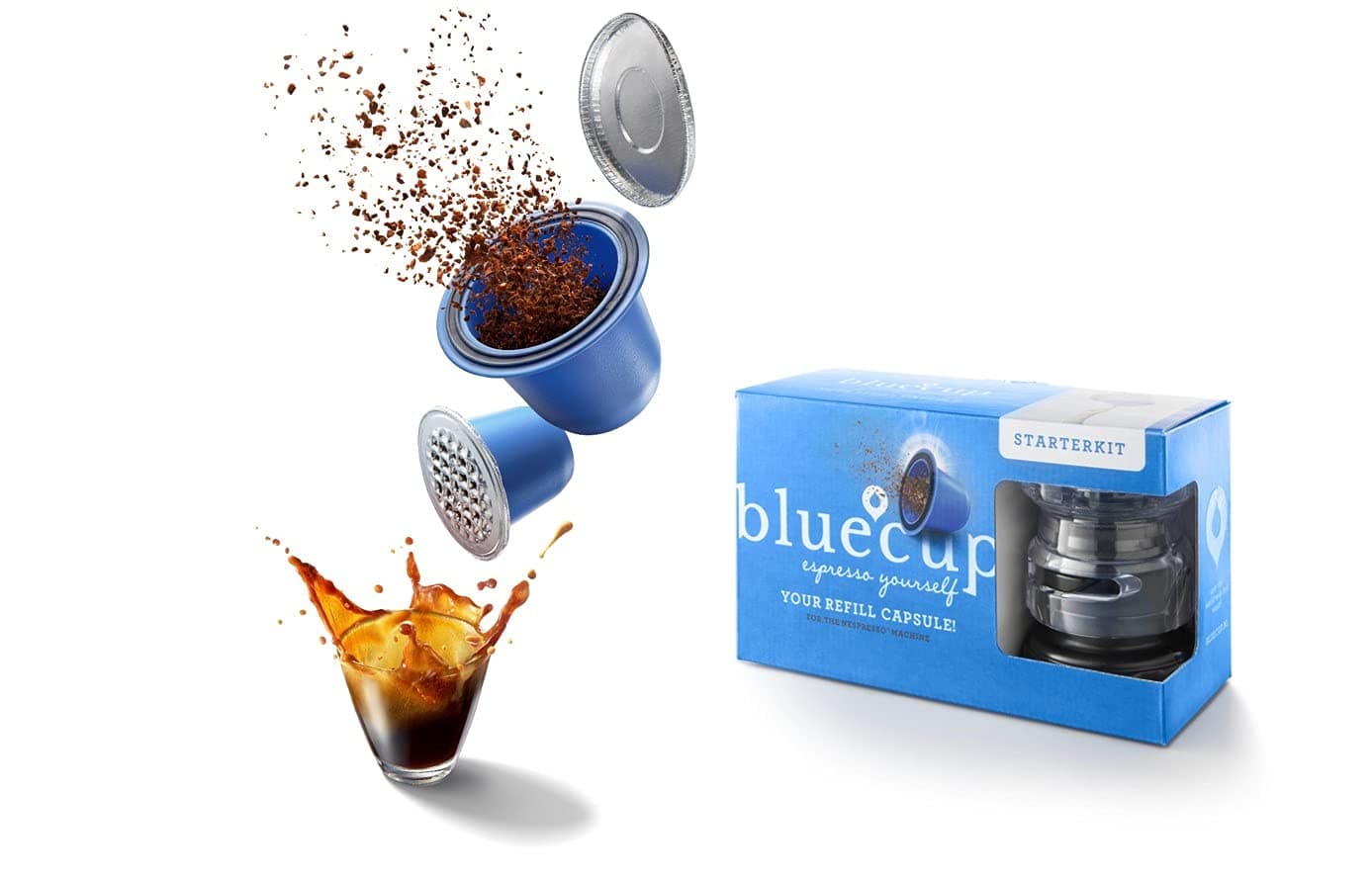 Reusable & Refillable Nespresso Pods (Original Line) - 25% More Coffee for a Bolder Espresso | Starter Kit