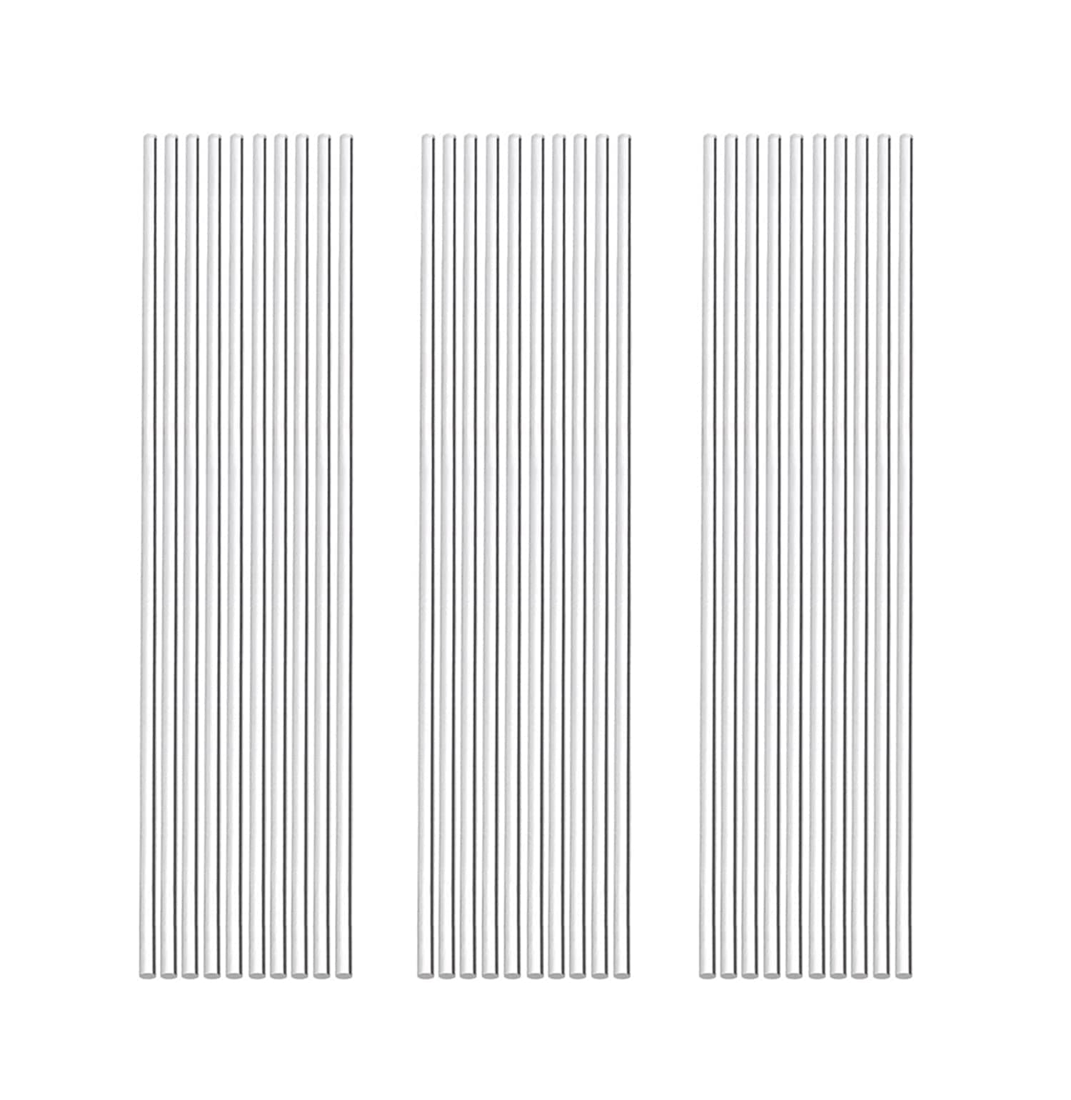 30pcs 1/8 x 12in Acrylic Dowel Rods Sticks, Clear Round Plastic Rods