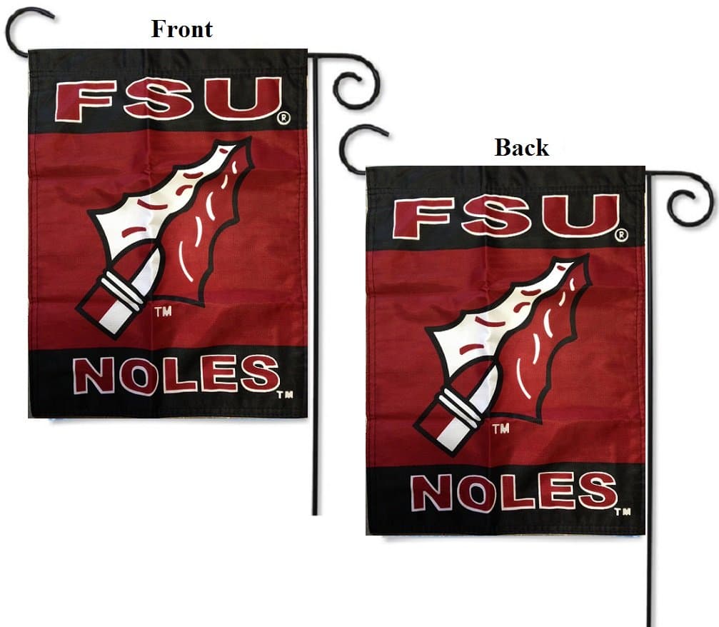 FSU Florida State Noles Garden Flag 13x18 FSU 2 sided Seminoles Mini Double