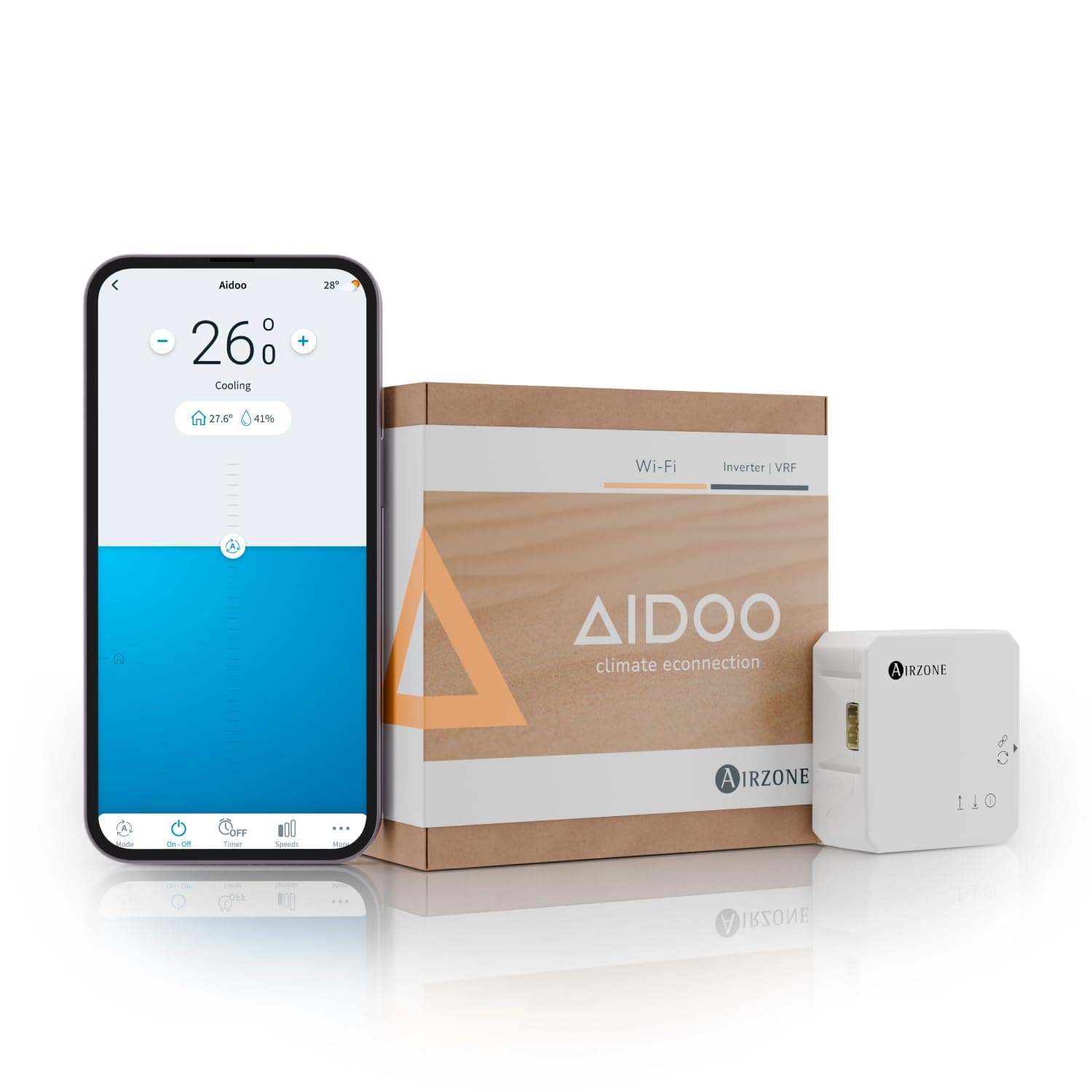 AIRZONE – Aidoo WiFi Control for Air Conditioning – Compatible with HITACHI RPI AZAI6WSCHIT – Remote AC Control and App Scheduling – Works with Google Home and Alexa
