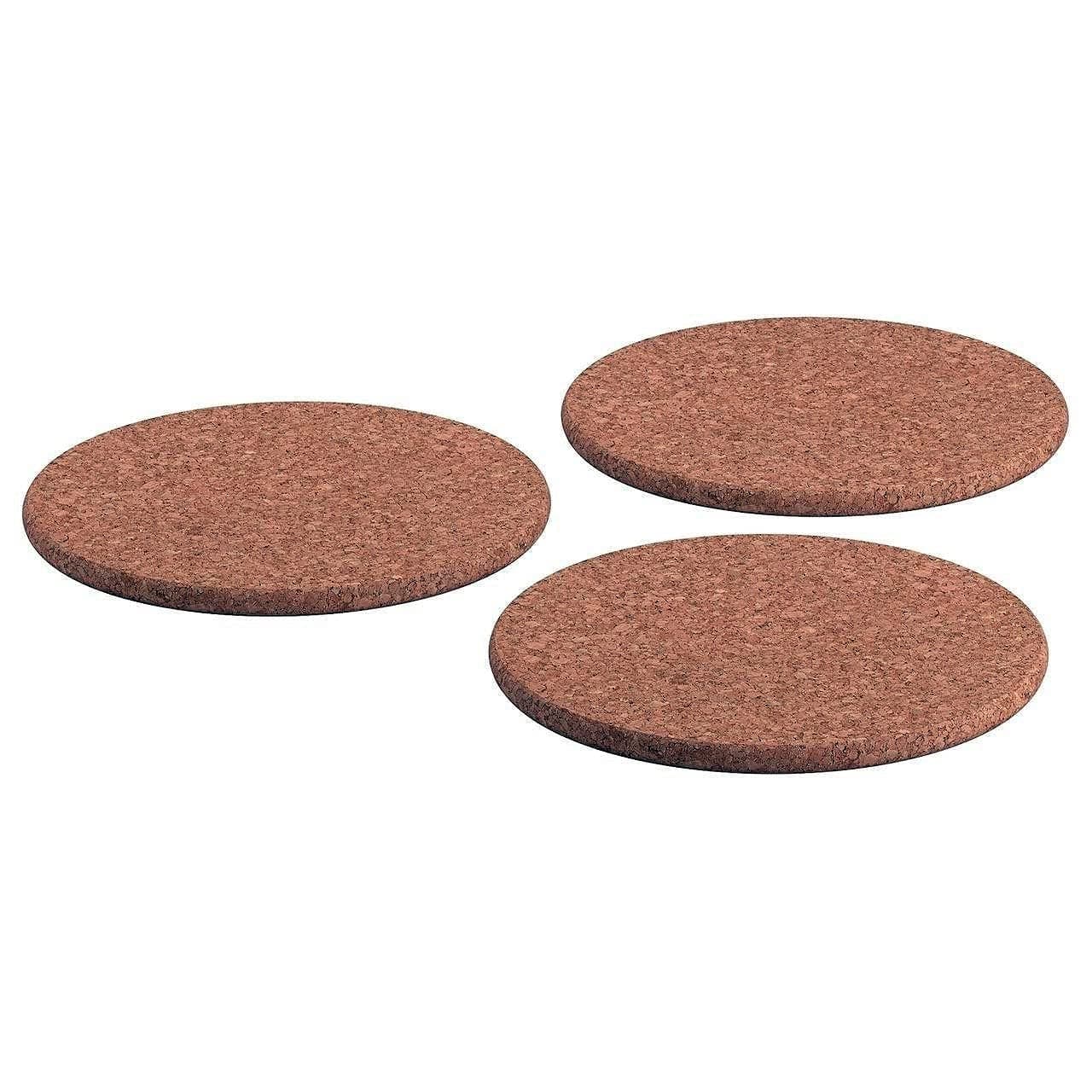 Heat Trivet Table Mat Cork Diameter 19 cm 3er Set 19cm