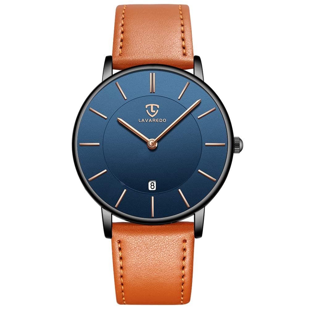BEN NEVIS Mens Watches, Minimalist Fashion Simple Wrist Watch for Men Analog Date with Leather Strap