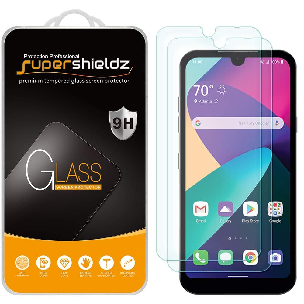 Supershieldz(2 Pack) Designed for LG Phoenix 5 Tempered Glass Screen Protector, Anti Scratch, Bubble Free