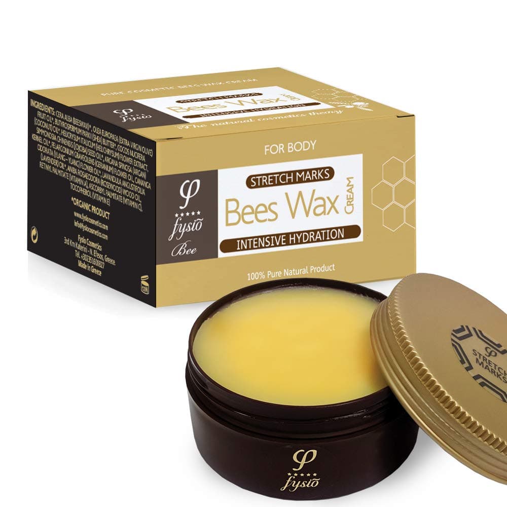Stretch Marks and Scars Cream with Beeswax, Olive Oil And Essential Oils | 100% Natural Ingredients | Best Body Moisturiser For The Correction & Prevention of Stretch marks & Scars |200ml