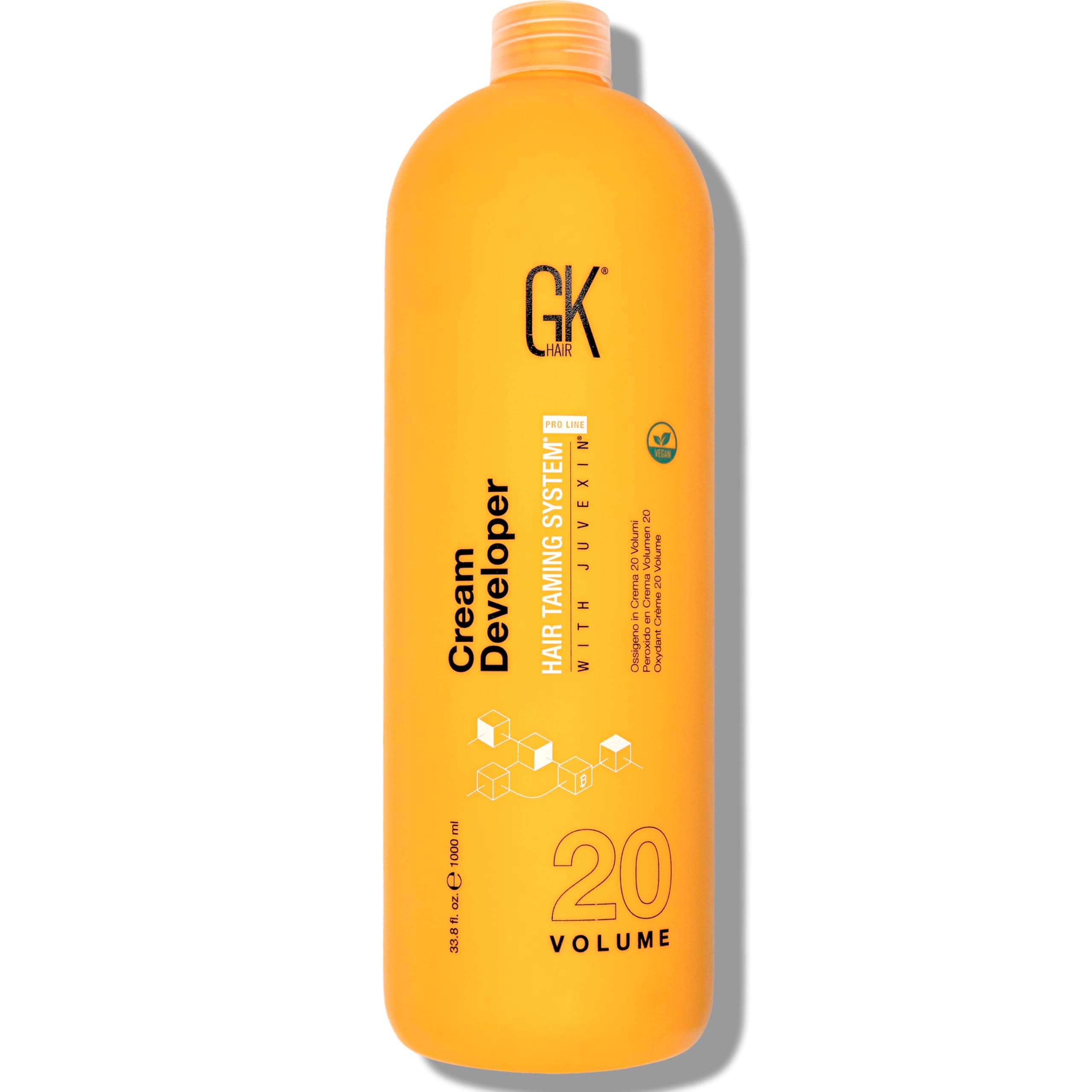 GK HAIR Global Keratin Professional Hair Creme Volume Developer for Hair Coloring Bleach - High-Performance Long Lasting Semi-Permanent Hair Color Toner Dye (20 Volume)