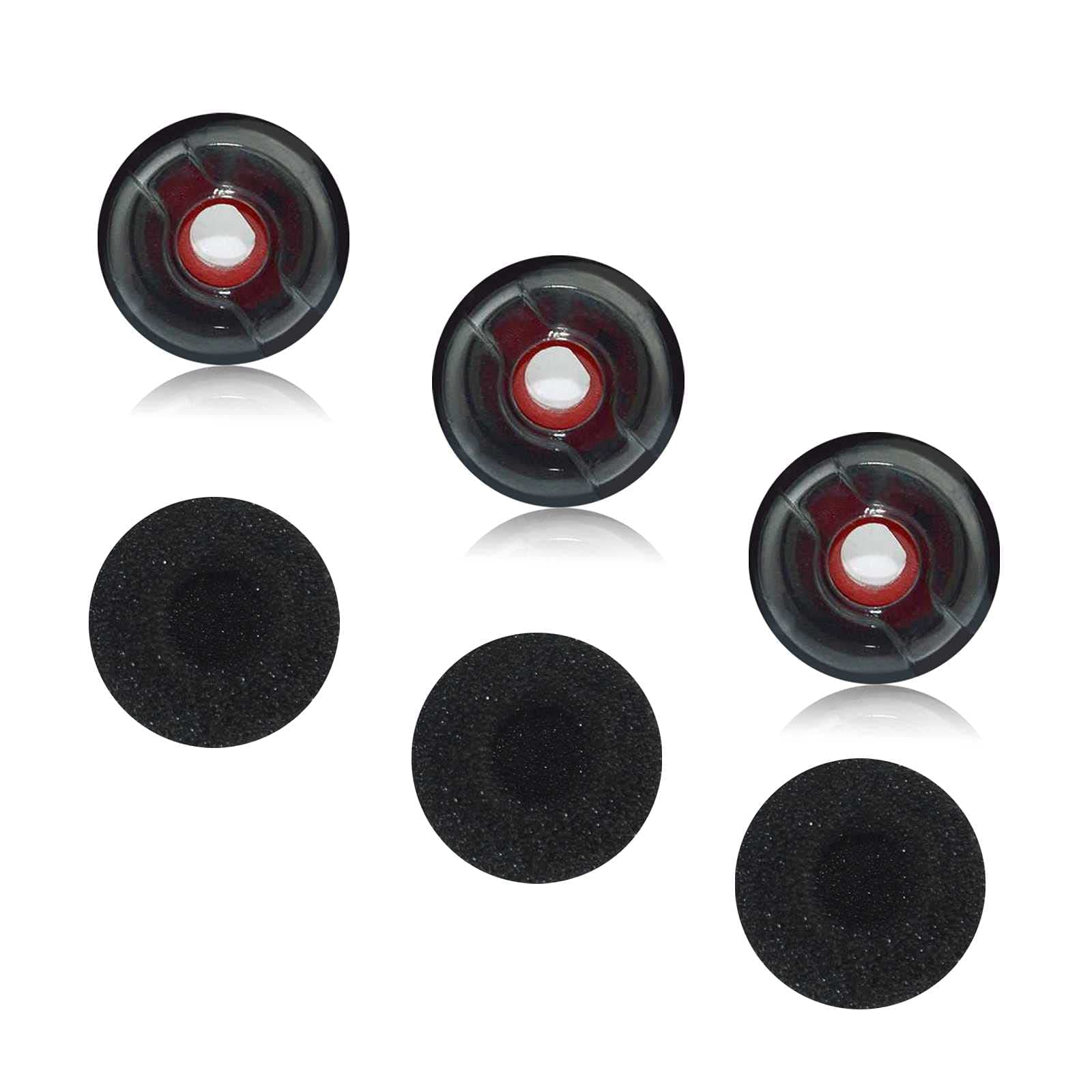 RhinenetReplacement Original Ear Tip with Foam Covers For Plantronics Voyager 5200 Series / 5200 UC Bluetooth Headsets (Large)