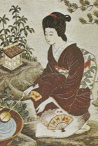 Shishu 214 Spring Garden Geisha Japanese Punch Embroidery Kit