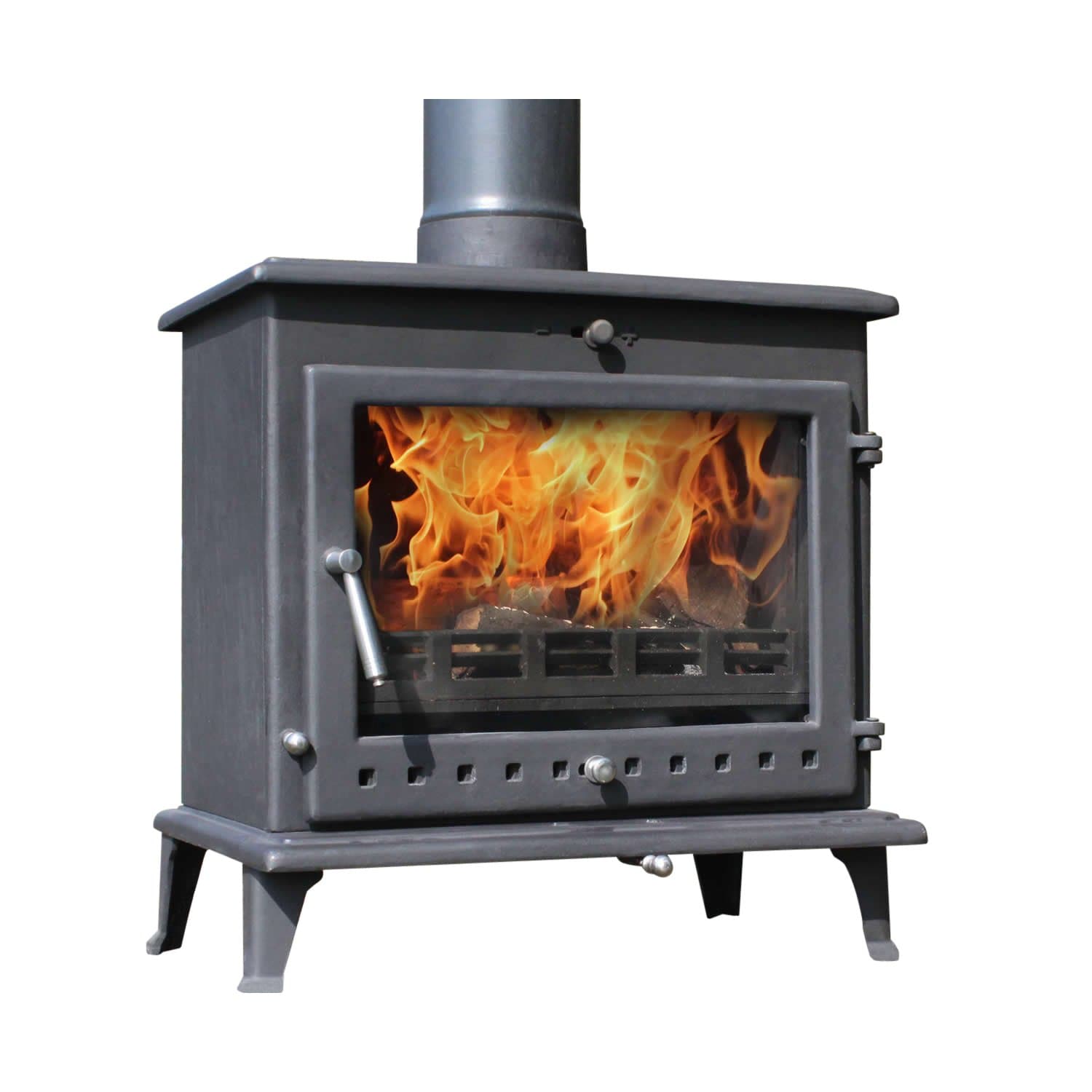 Ekol Crystal 12kW Wood Burning - Multi Fuel DEFRA Approved Stove [Energy Class A]