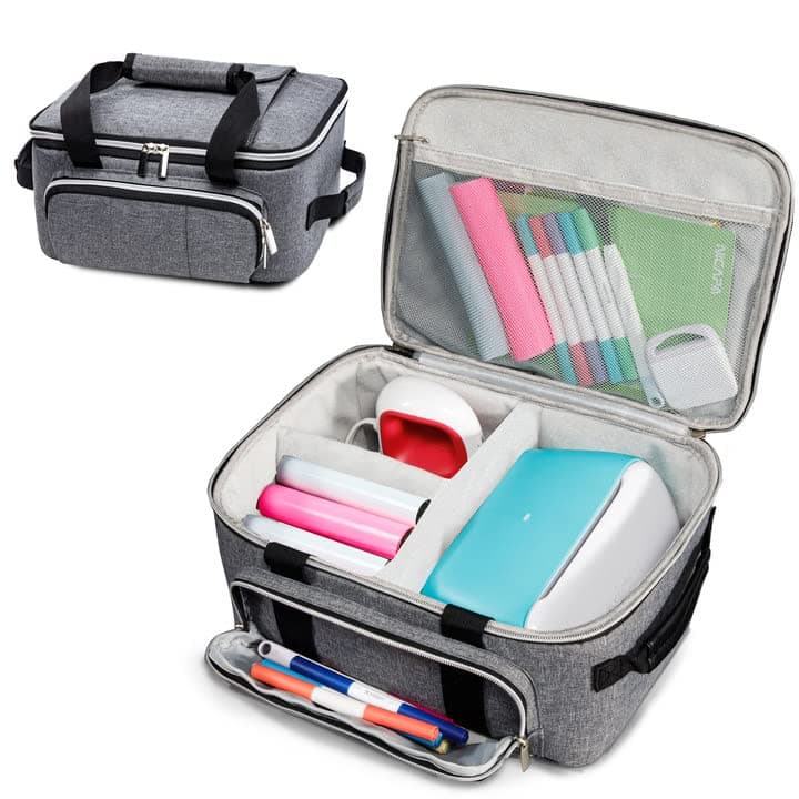 VIGEGARI Carrying Case Compatible with Cricut Joy, Easy Press Mini, Carrying Bag with Pockets for Cri cut Accessories, Cri cut Case