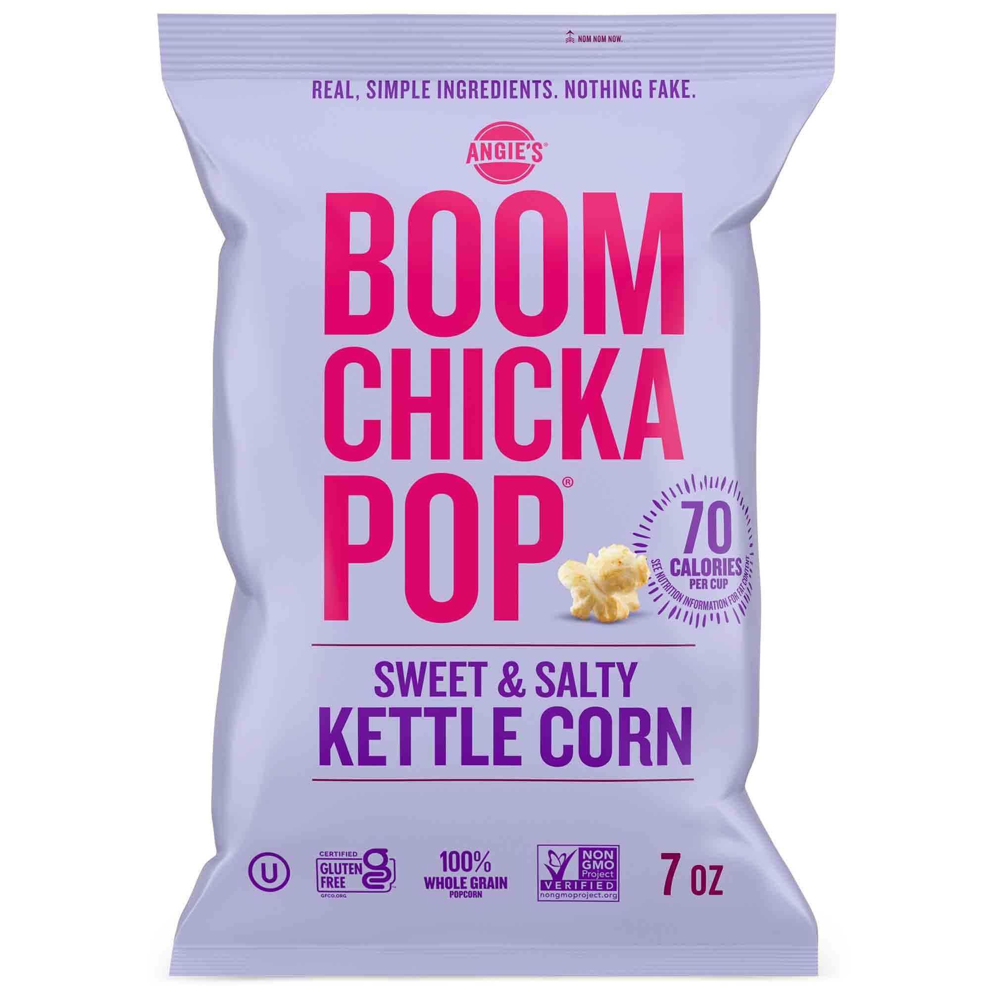 Angie's BOOMCHICKAPOP Sweet and Salty Kettle Corn Popcorn, 7 Ounce