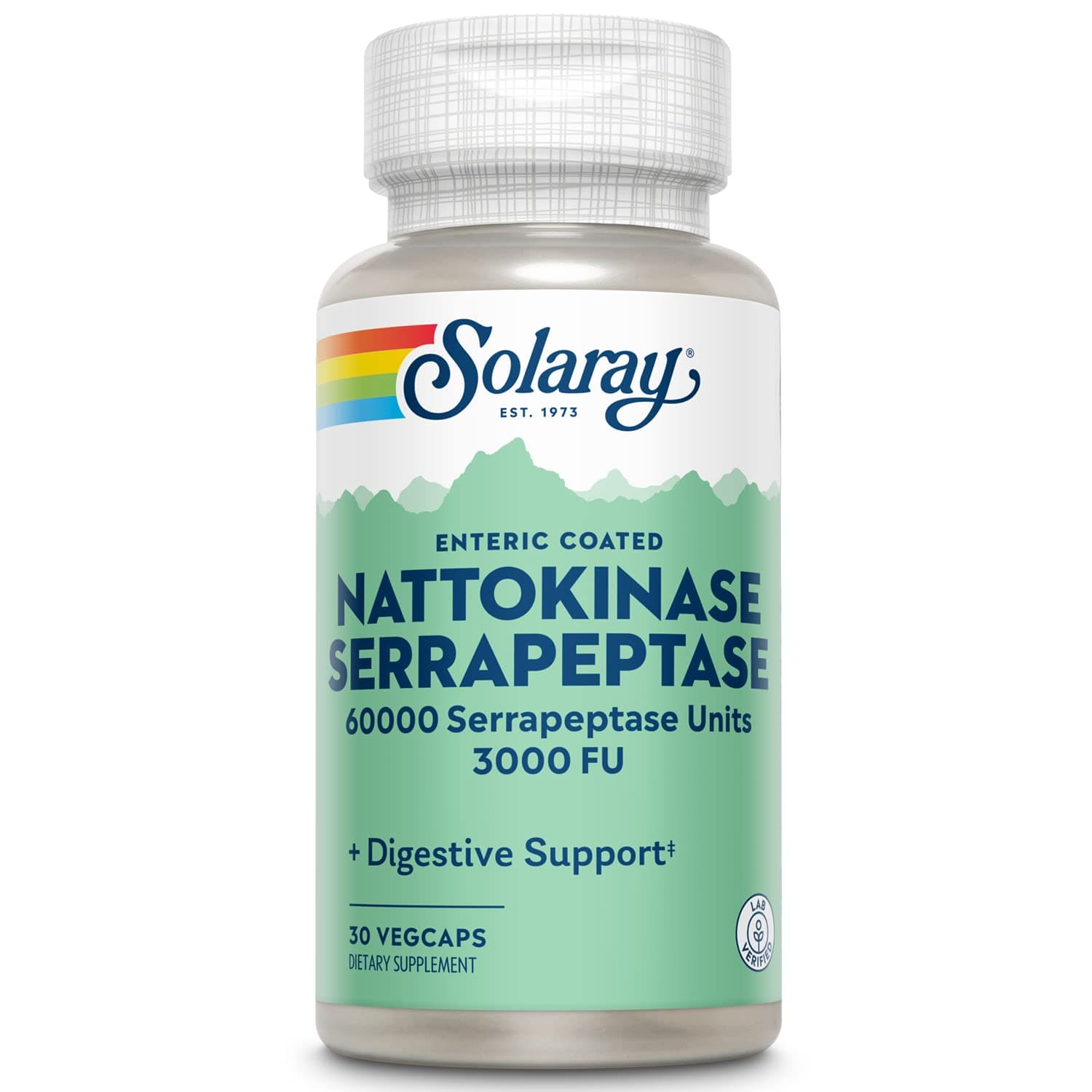 Solaray - Nattokinase & Serrapeptase Extra Strength Enteric Coated 30
