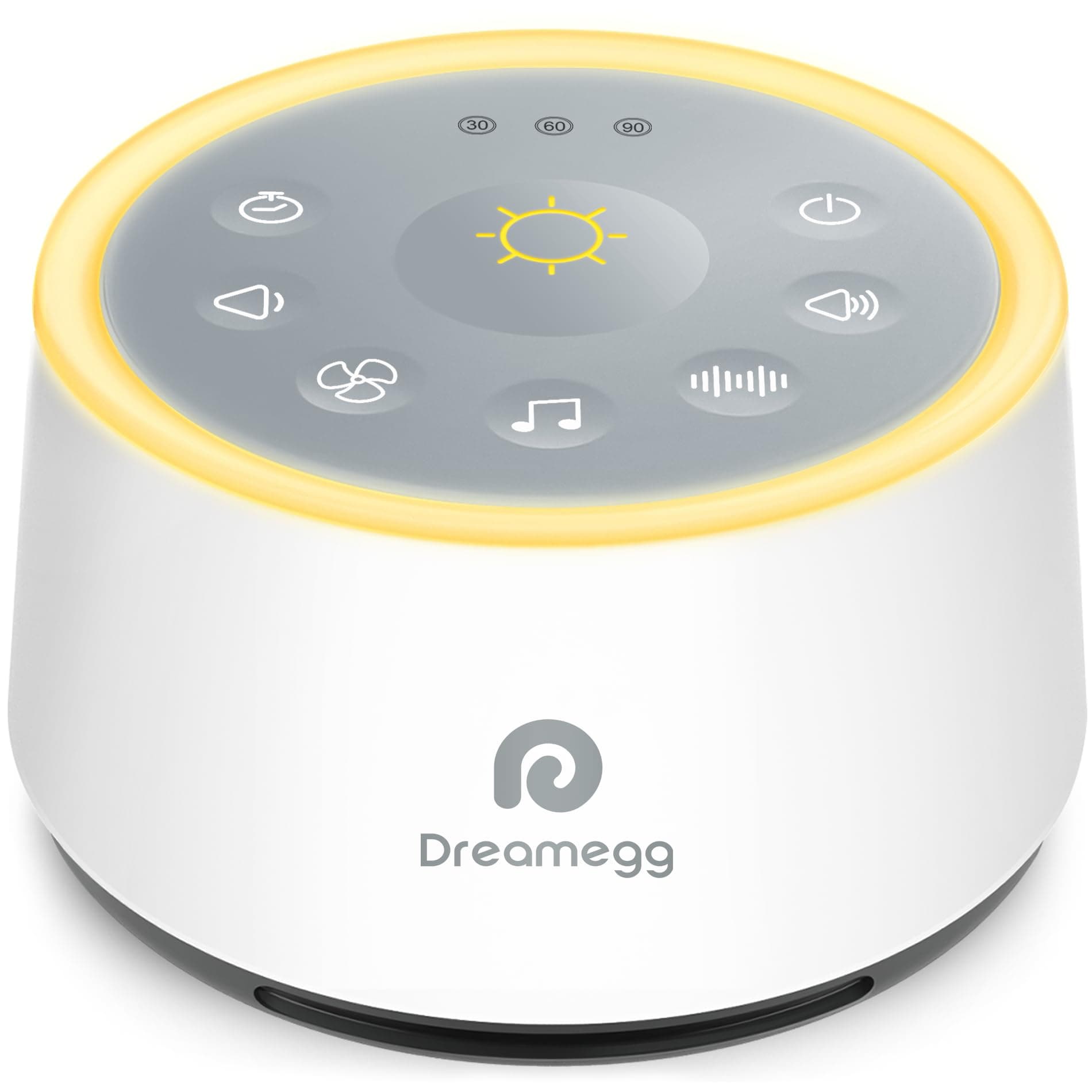 – Dreamegg White Noise Machine, D1 Sleep Sound Machine with Night Light for Baby Kid Adult, 24 Natural Sounds Therapy, Continuous or Timer, Sound Machine for Sleeping Nursery Office Travel Gift