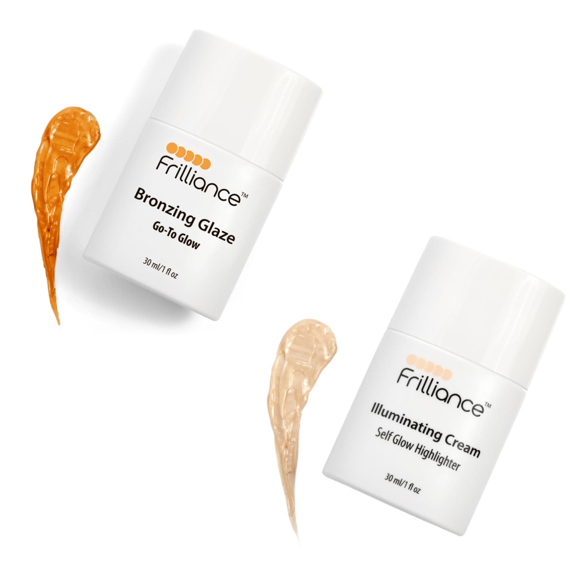 FrillianceCheek Duo, Bronzing Glaze Drops, Illuminating Highlighter Tint, Cruelty Free Hypoallergenic for Teens of All Skin Types