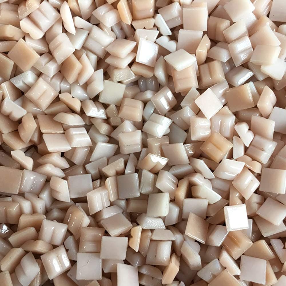 Rancheng Square Mosaic Tile Assortment Colored Mosaic Tiles Glass Pieces Set DIY Making Art Craft Accessory