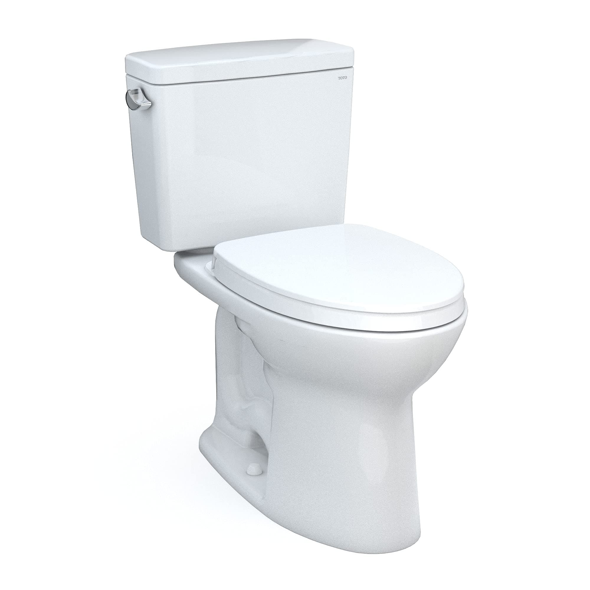Drake Two-Piece Elongated 1.6 GPF TORNADO FLUSH Toilet with CEFIONTECT and SoftClose Seat, WASHLET+ Ready, Cotton White - MS776124CSG#01