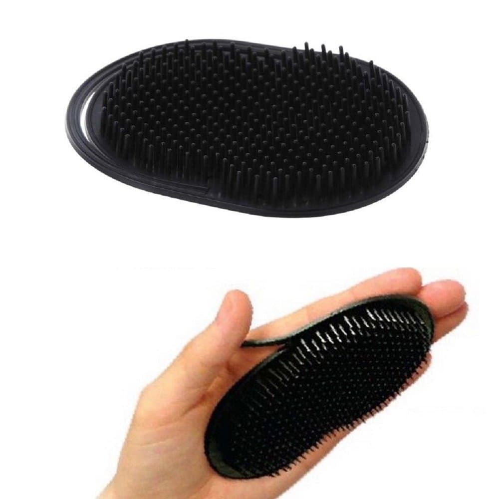 3pcs Soft Palm Brush for Men, Pocket Palm Combs, Portable Hair Beard Shampoo Brush, Travel Scalp Massage Brush, Short Hair Pet Dog Cat Grooming Brush