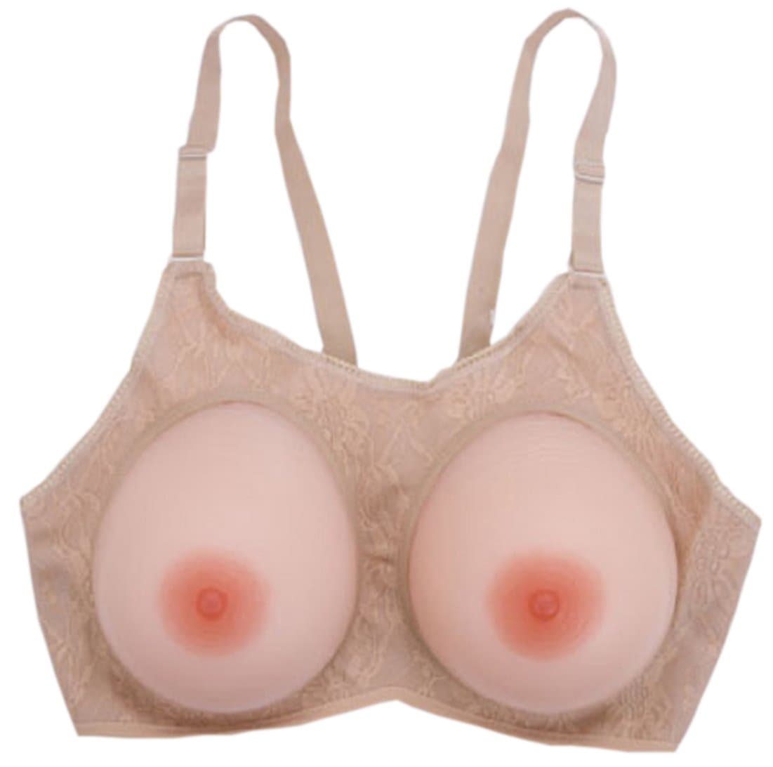 1000g 34DD/36D/32E Skin Color New Bra Silicone Breast