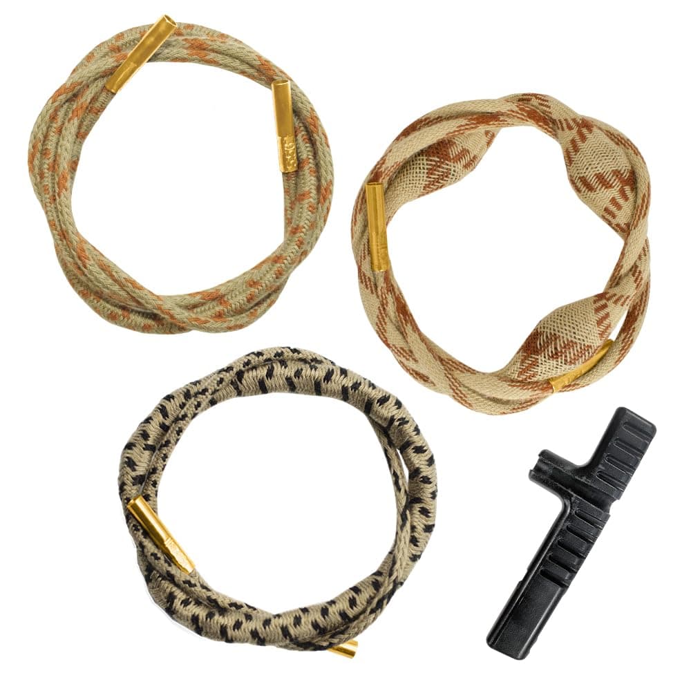Otis 3 Gun Ripcord Trio Bore Cleaner, 3 Ripcords for 9mm, .223, 12 Gauge, Compact, Lightweight, Heat Resistant (FG-RC-3G1)
