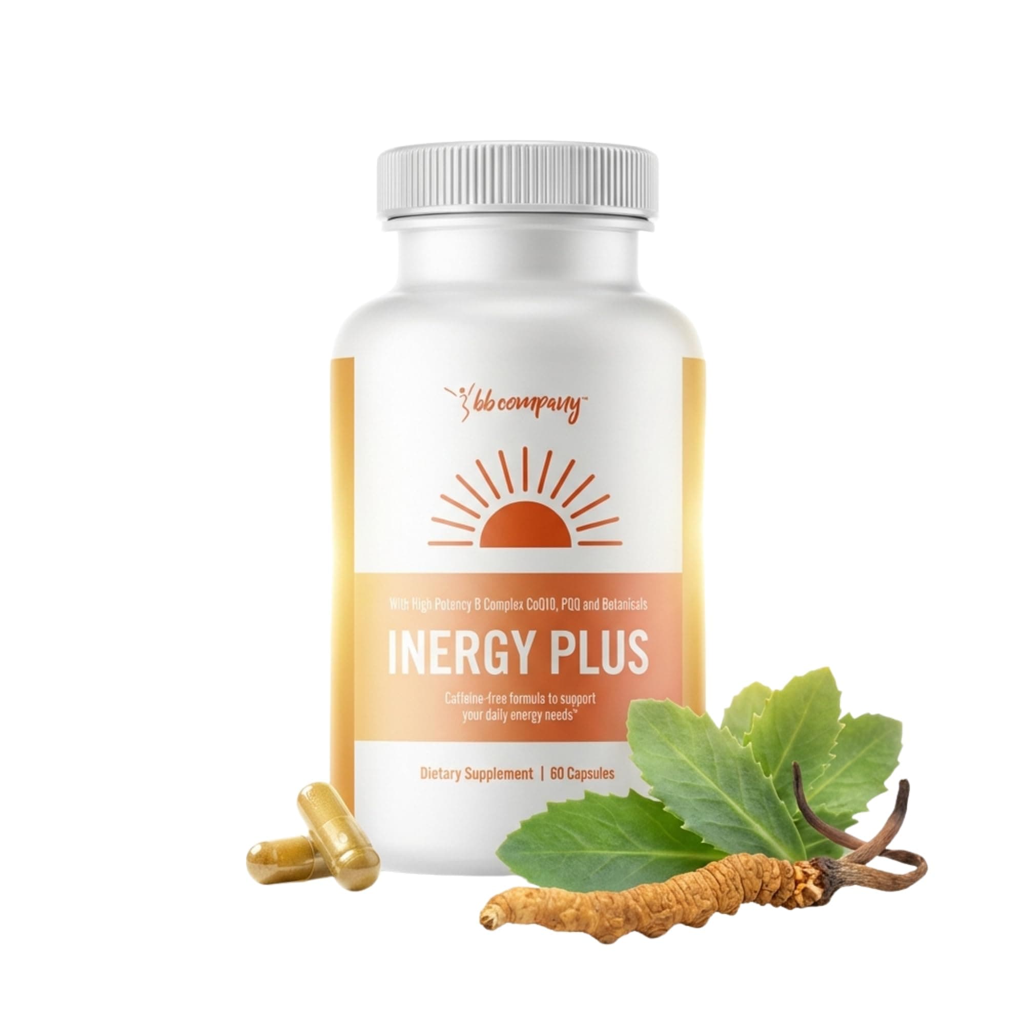 - InergyPLUS | Energy Vitamins for Women, Fatigue, Natural Energy Supplements for Focus | Vitamin B12, Folic Acid, Rhodiola Rosea, Cordyceps, CoQ10, Caffeine Free | Packaging Vary | 60 Ct