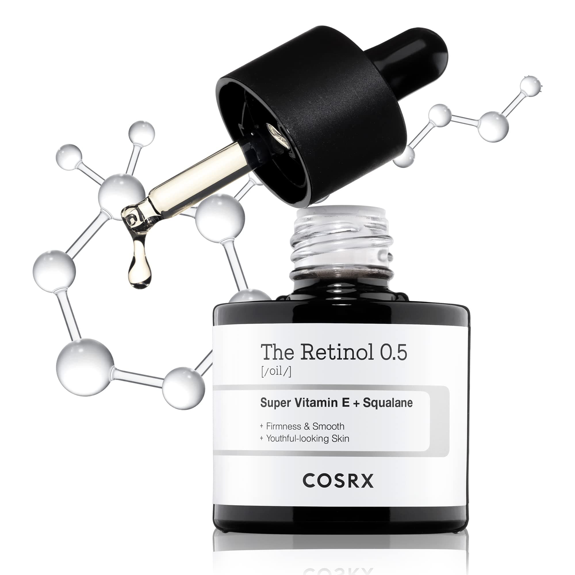 Retinol 0.5 Oil, Anti-aging Serum with 0.5% Retinoid Treatment for Face, Reduce Wrinkles, Fine Lines, Gentle Skincare for Day & Night, Not Tested on Animals, Korean Skin Care
