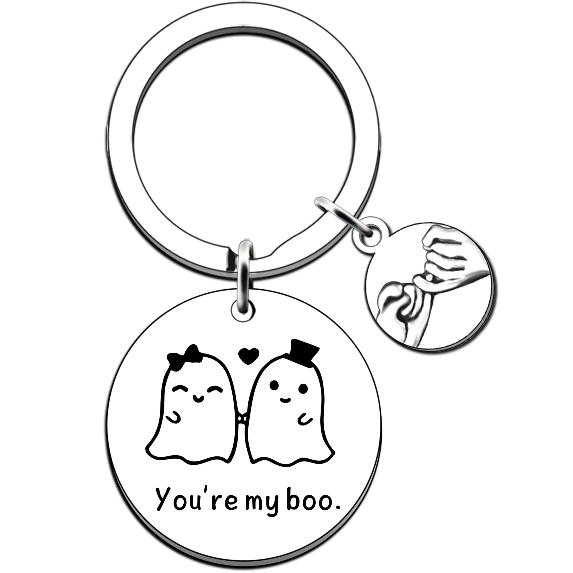 JMIMO Halloween Gifts Boo Basket Gifts for Women Men Cute Halloween Keyring Boyfriend Gifts Valentines Gifts for Him Husband From Girlfriend Wife