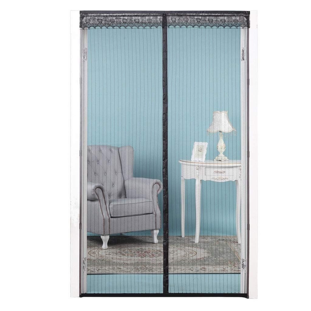 QU Mosquito Mosquito Curtains Anti-mosquito Curtains, Magnetic Screen Door Porch Living Room Rails Dustproof Anti-mosquito Mute Soft Curtain Size Adjustable (size: 220x130cm) Mosquito