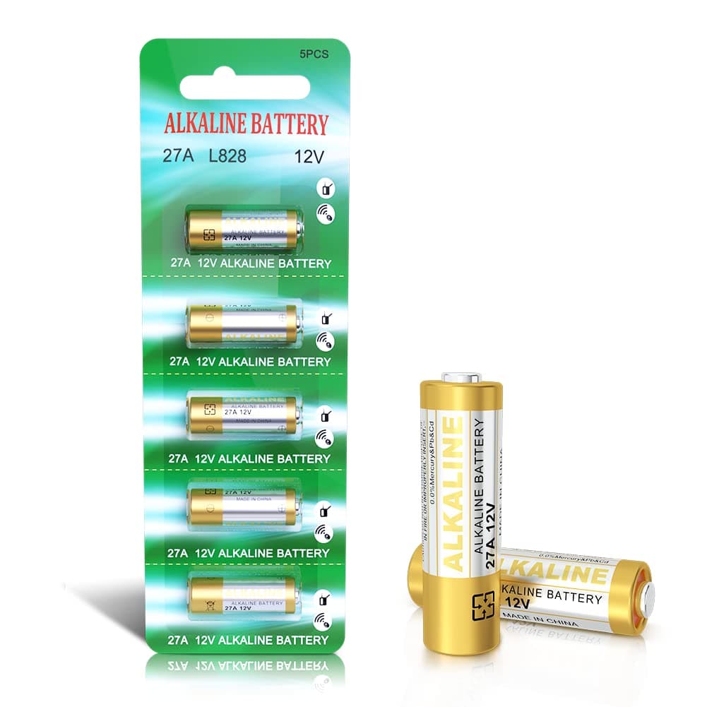 avmzvo 27A 12V Alkaline Batteries V27A LR27A MN27 L828 A27 12V Battery Pack of 5