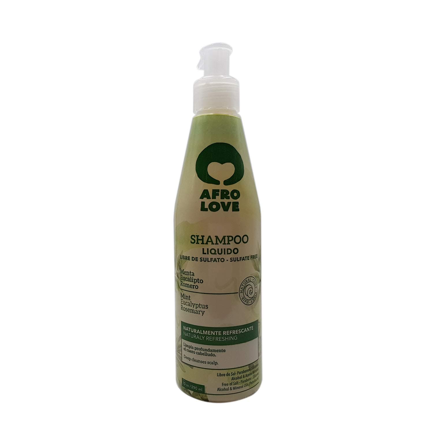 Afro Love Shampoo 16oz – Sulfate-Free, Moisturizing & Curl-Defining Shampoo for Natural, Curly, and Coily Hair – Hydrating Formula with Coconut & Aloe Vera – Gentle Cleanser for Dry & Damaged Hair