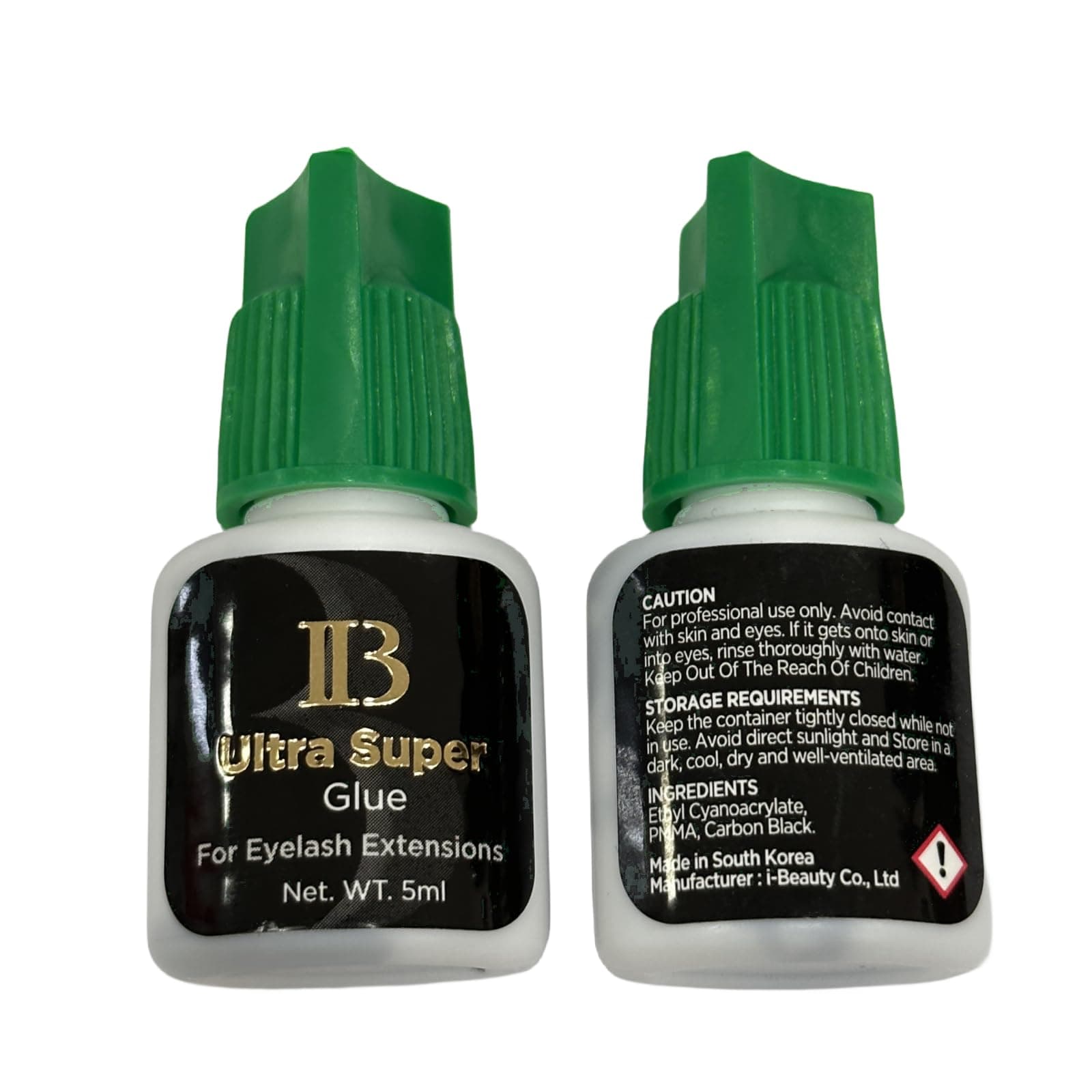 1 PCS Eyelash Extensions Ibeauty Ultra Super Glue 5ml, Semi-Permanent Eyelash Extension Glue, 1-2 Sec Drying Time, Keep 5-6 Weeks