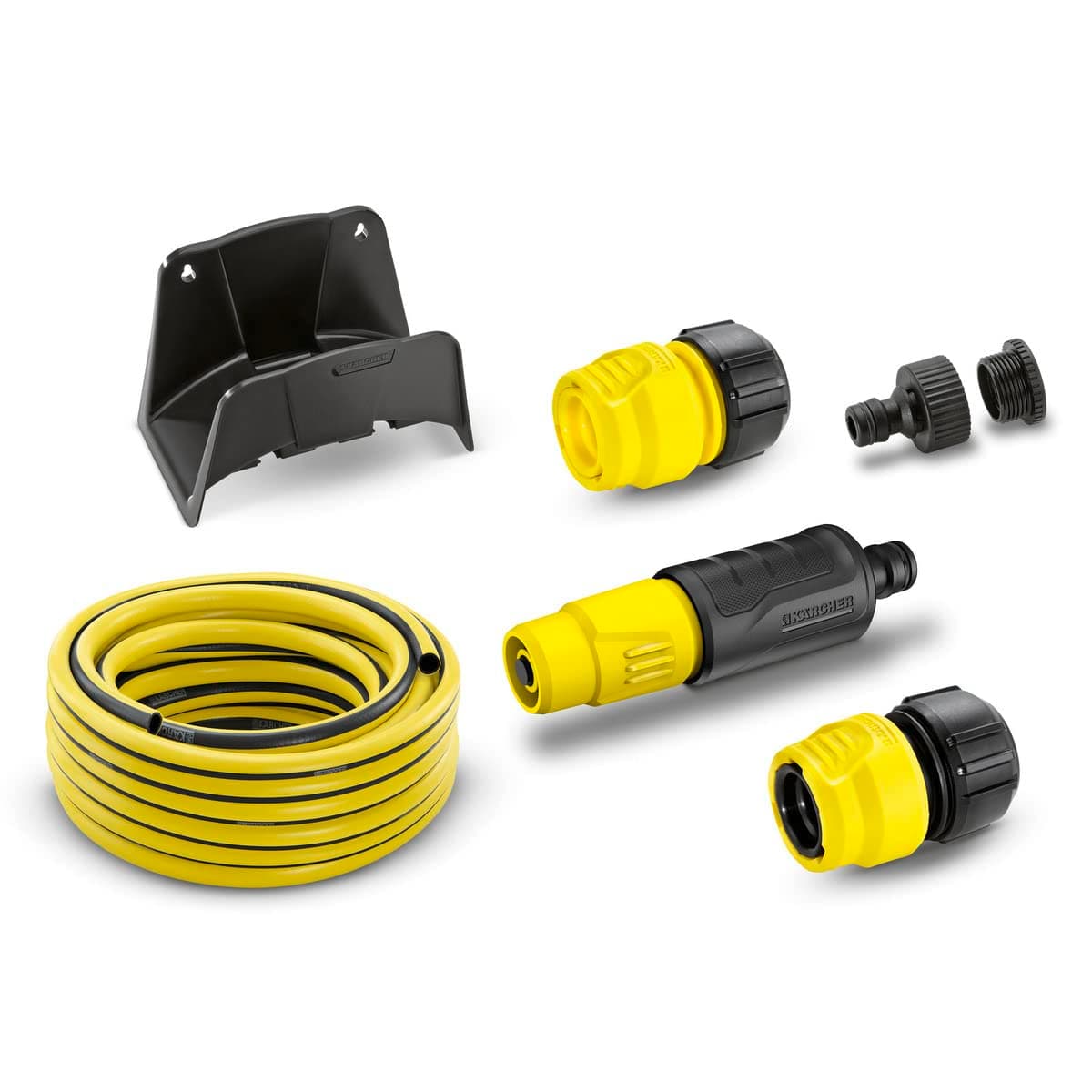 Kärcher 26451140 Hose Set with Hose Hanger and 15m 1/2" Primo flex Hose, Black, Yellow