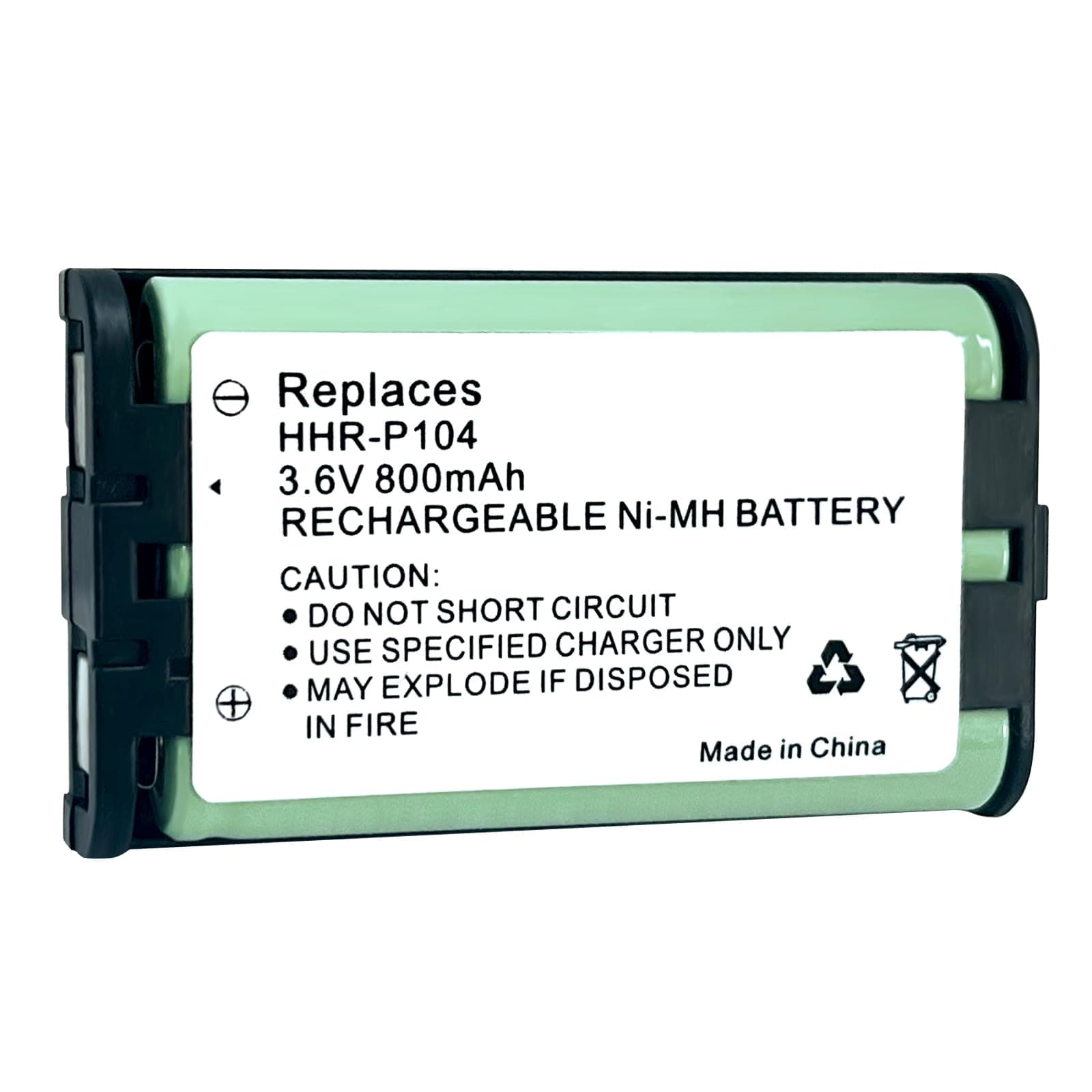 HHR-P104 NI-MH Rechargeable Battery for Panasonic 3.6V 800mAh AAA Battery for Cordless Phones