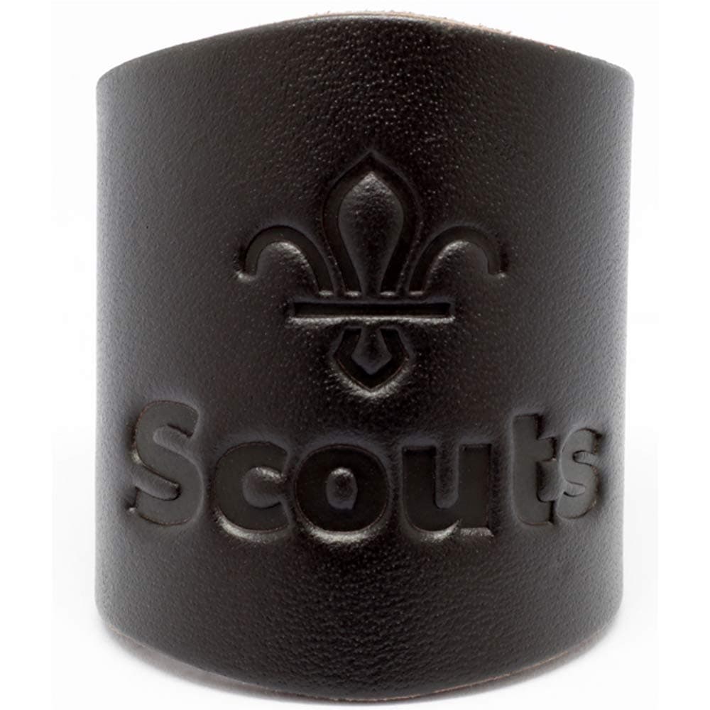Scout Shops Ltd Plain Embossed Leather Woggle - Official Uniform