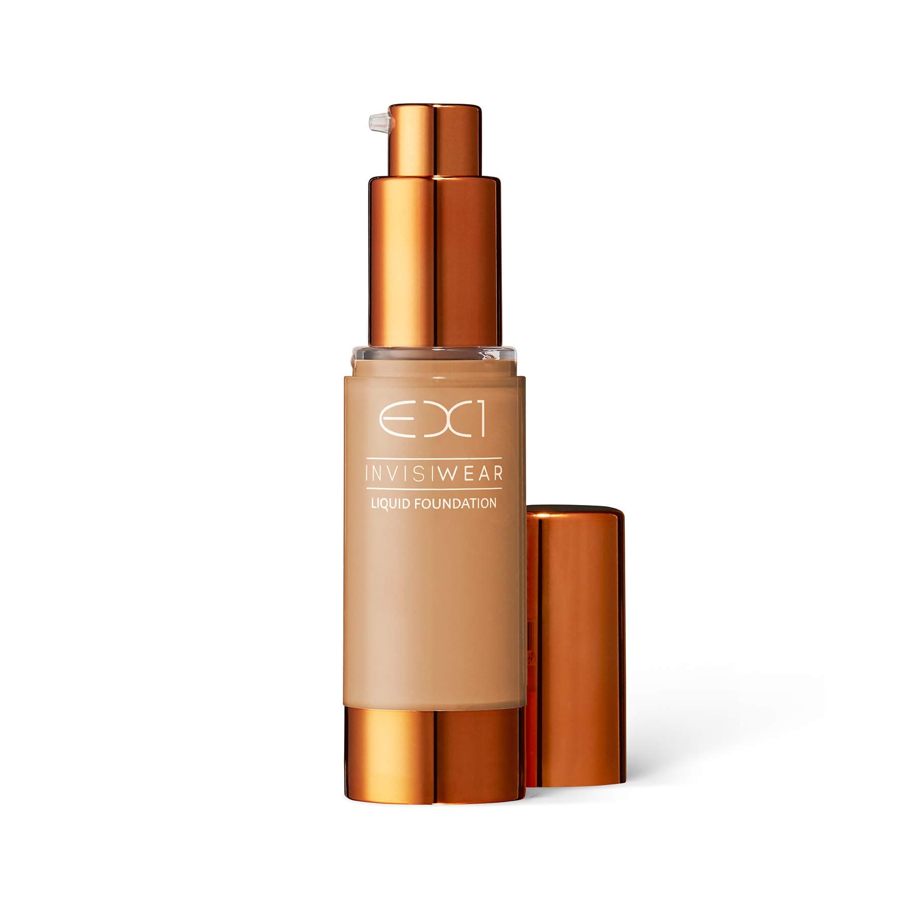 EX1 Invisiwear Liquid Foundation in Shade 8.0 - for Asian yellow tones with beige