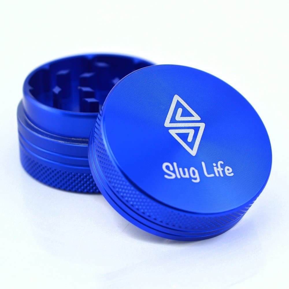 Slug Life Herb Grinder 2 Parts 1.5 Inch (Blue)