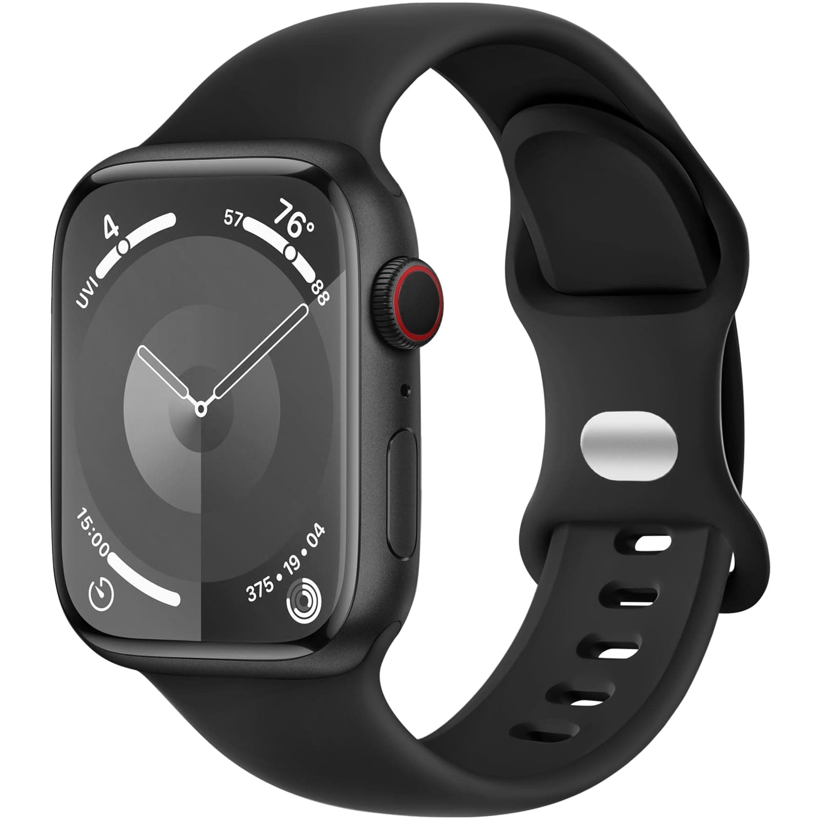 VEMIGON Sport Band Compatible with Apple Watch 44mm 45mm 46mm 40mm 42mm 38mm 41mm 49mm, Soft Silicone Replacement Strap for iWatch Series 11 10 9 8 7 6 5 4 3 2 1 SE3 SE2 SE Ultra (Watch Not Included)