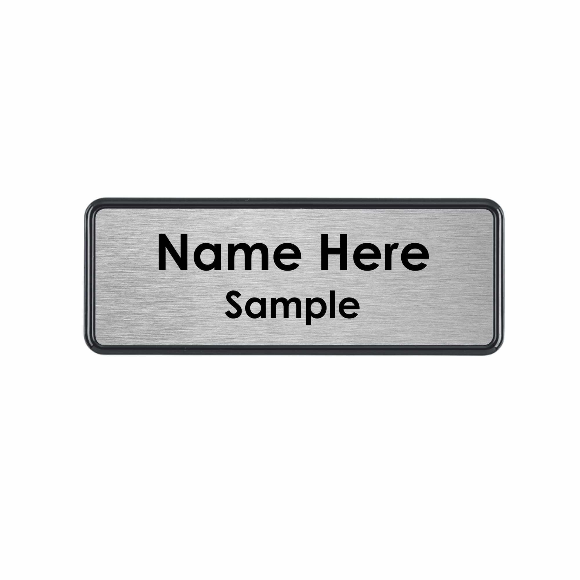 Premium Black Frame Name Badge