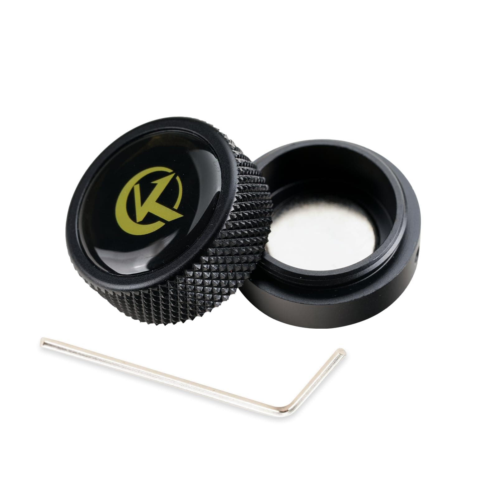 KONLLEN Round Pool Cue Chalk Holder-Portable Cue Chalk Holder for Billiard Cue Snooker Accessory