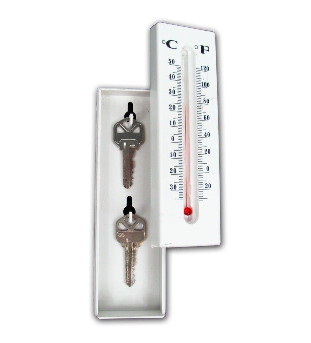 Thermometer Hide A Key Home Security Hider Lock Hidden Spare Keys