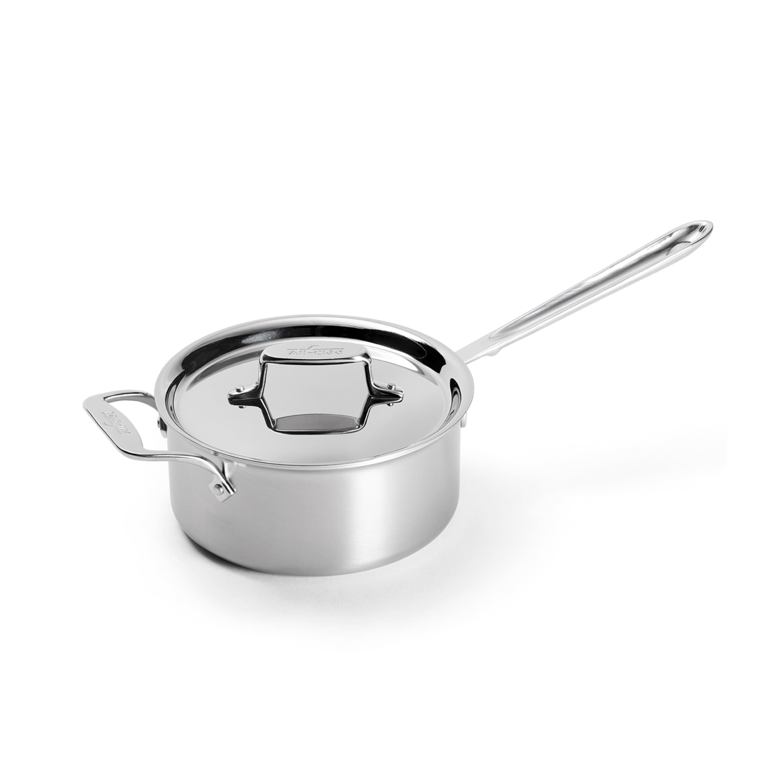 BD55201.5 Brushed d5 Stainless Steel 5-Ply Bonded Dishwasher Safe Sauce Pan / Cookware, 1.5-Quart, Silver 3-quart Metallic BD55203