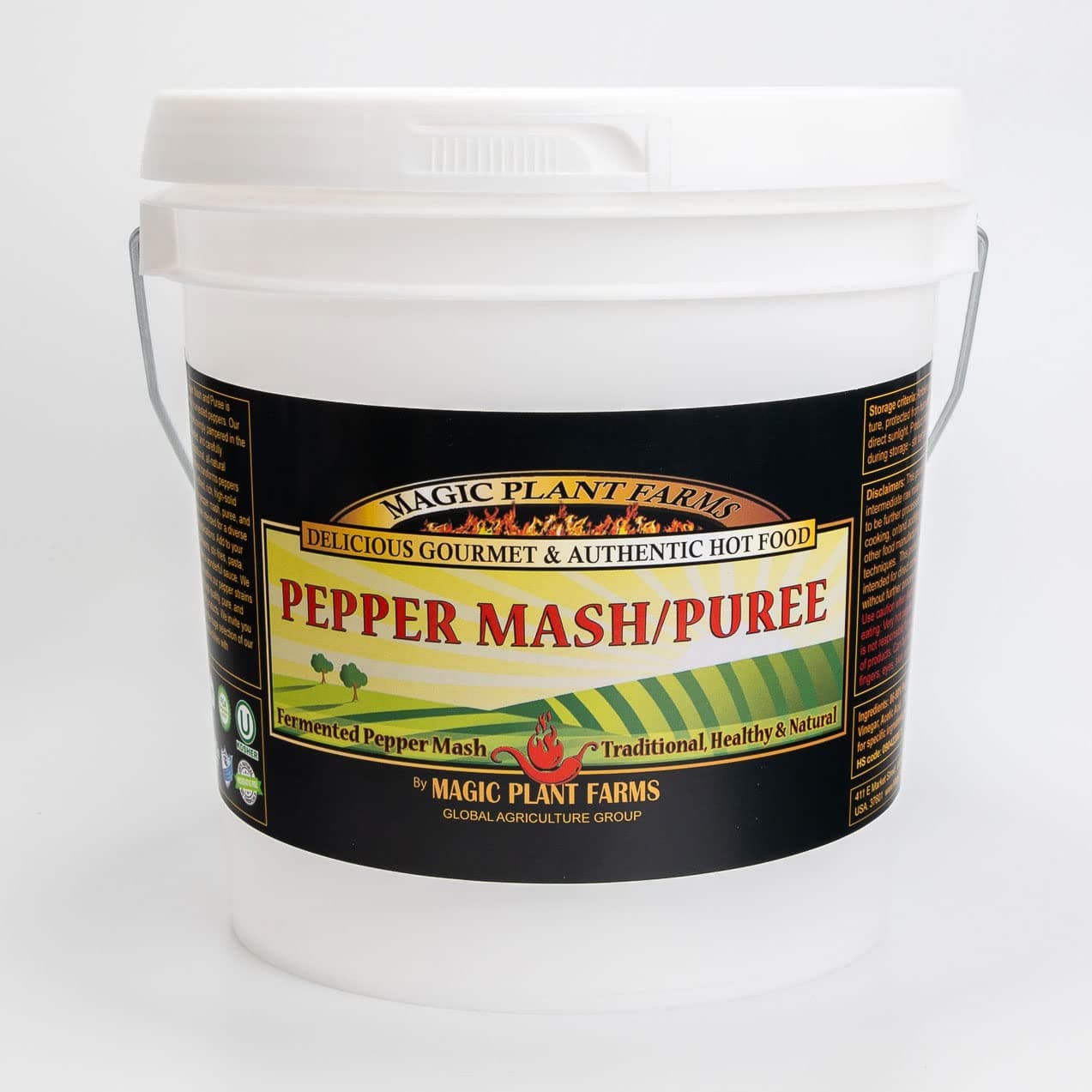 Wiri Wiri Chili Pepper Mash (Hot Cherry Bomb) by Magic Plant – Explore Exotic South American Flavors – Medium Heat Tasty Fruity Flavor - Make Signature Dishes - Drinks | Gluten Free – non-GMO (1 Gal)