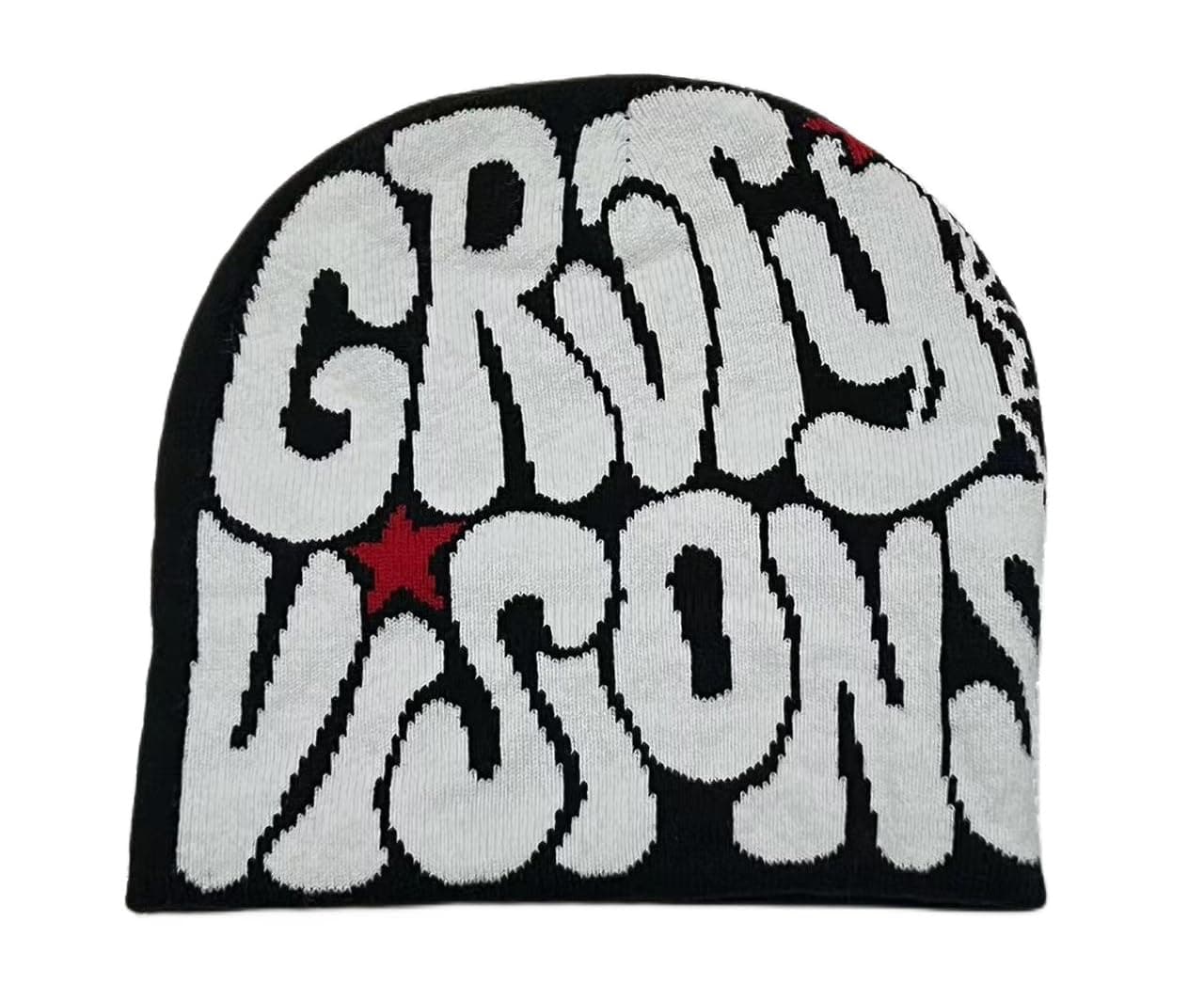 Y2K Beanies Letter Printing Knitted Hat Fashion Hip Hop Trend Beanie Winter Warm Woolen Hat for Women Man Pullover Hat