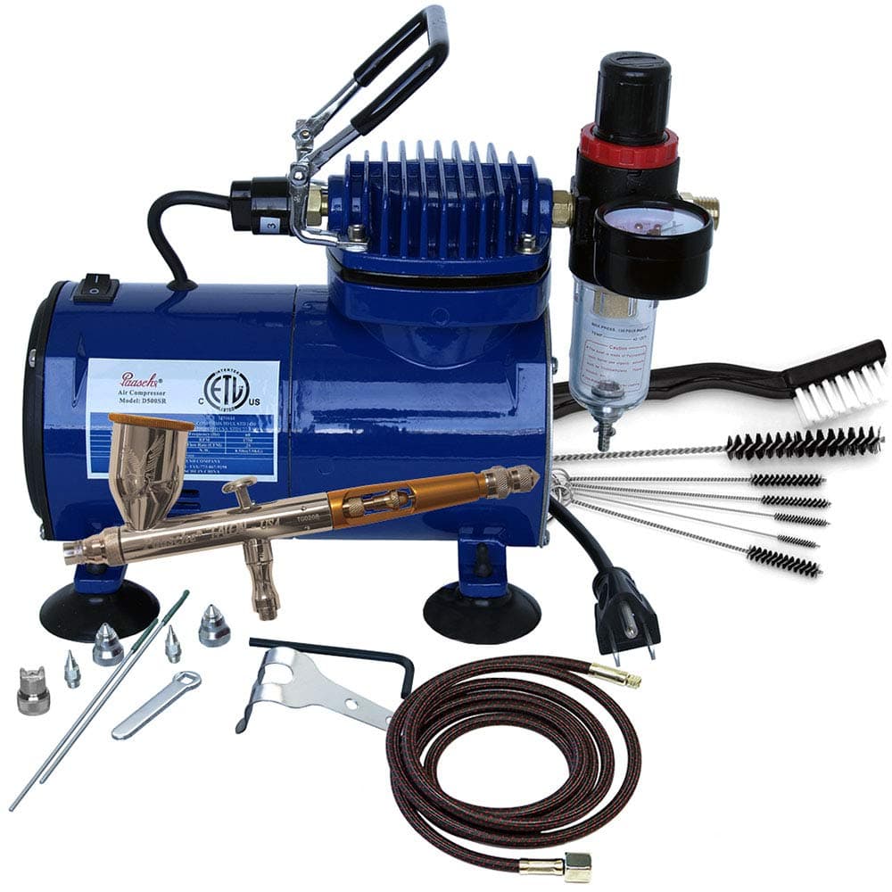 Paasche Airbrush TG-100D Gravity Feed Airbrush & Compressor Package