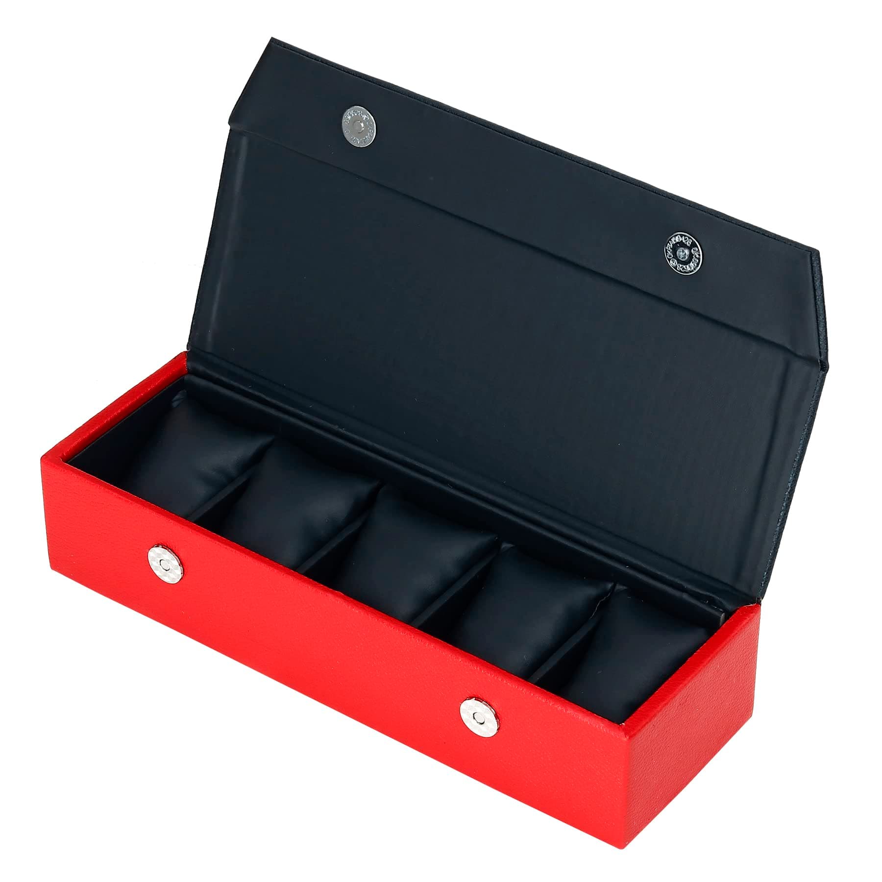 Watch Box Organizer Vegan Leather for 5 Watches