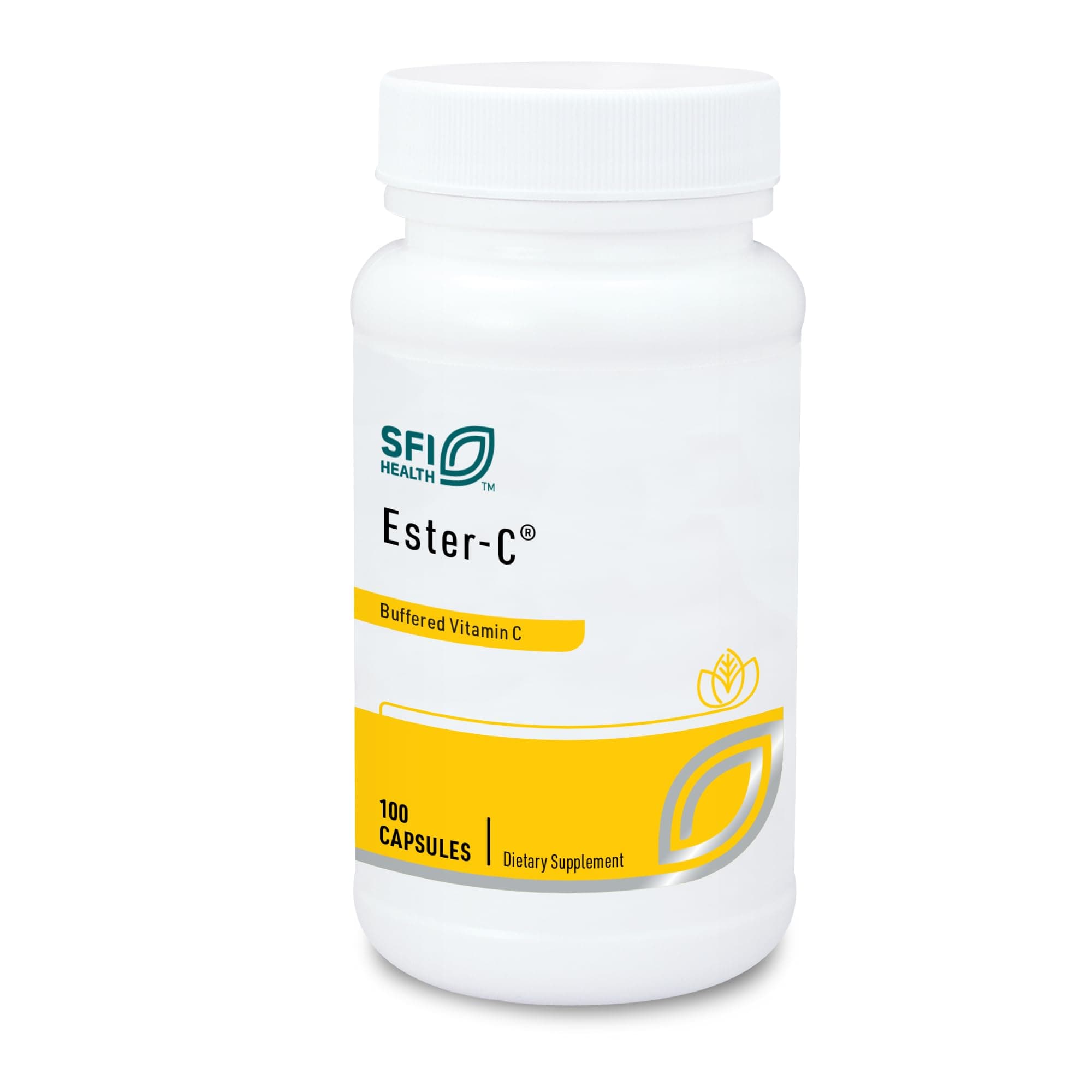 - Klaire Labs SFI Health Ester-C - 500 mg Buffered Vitamin C - Non-Acidic Form Designed to Be Gentle On The Stomach - Immune & Antioxidant Support - Hypoallergenic (100 Capsules)