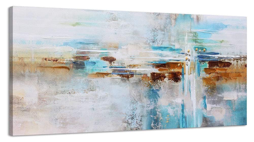 Abstract Painting Canvas Wall Art Picture Print Decoration for Living Room Large Gray Themed Modern Hand Painted Artwork Hang in Bedroom Office Home Decor