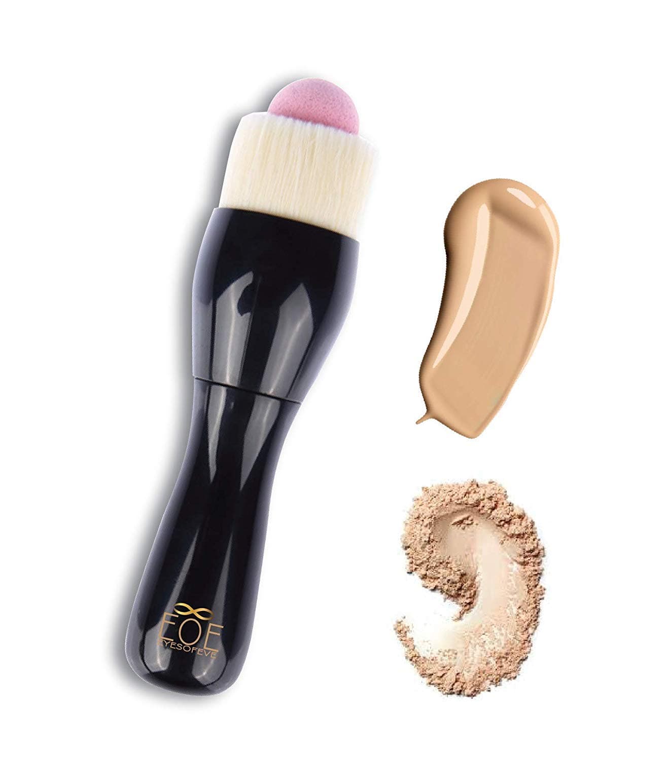 Travel Makeup Brush Sponge Retractable, Sponge will Retract [by EOE] ALL in ONE, Great for Travel. For Liquid Foundation and Powder Foundation or Blush. Great Cosmetic Tool for face, Small & compact