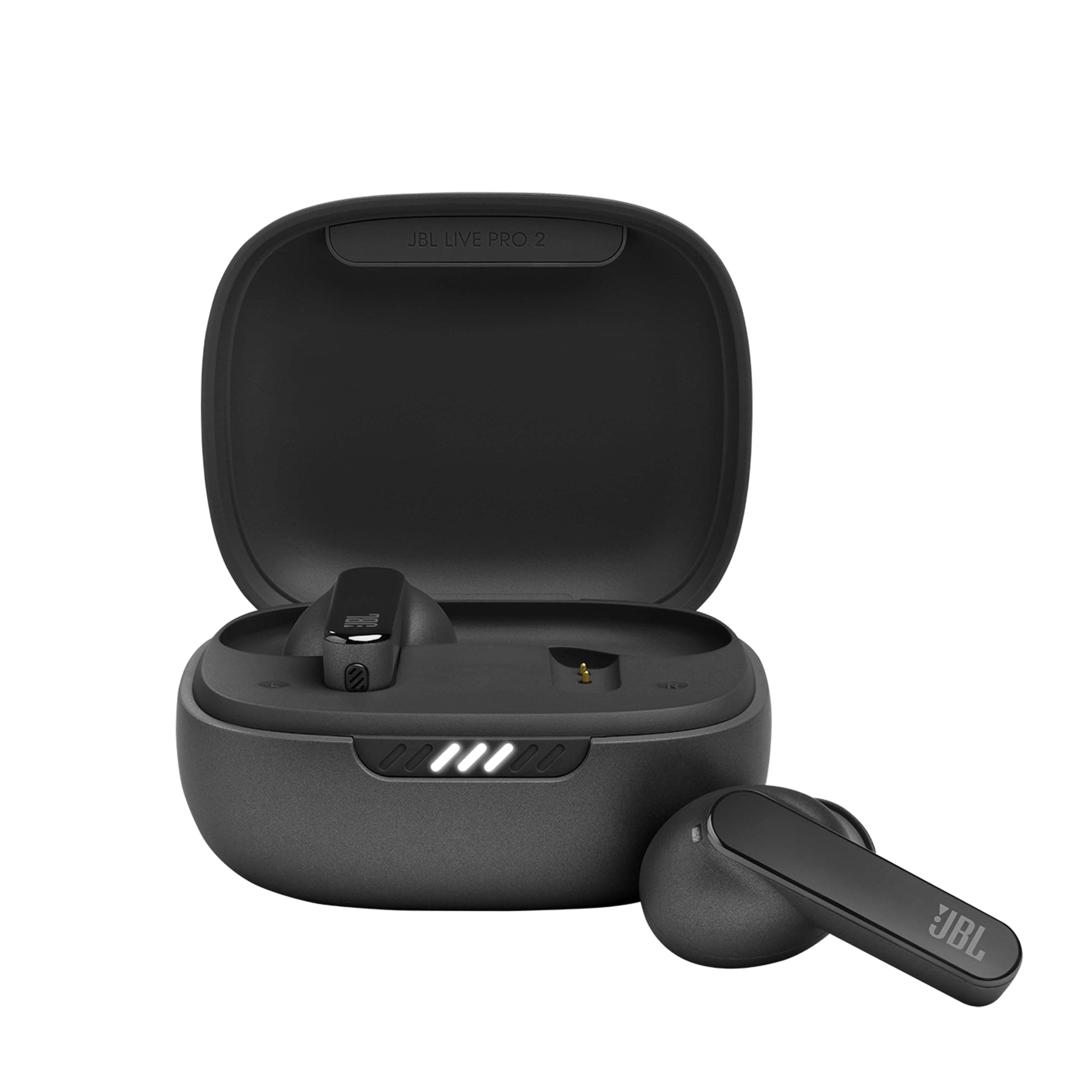 Live Pro 2 TWS In-Ear Bluetooth Headphones, Water-Resistant Noise-Cancelling Earphones with 40 Hours of Battery Life, Black