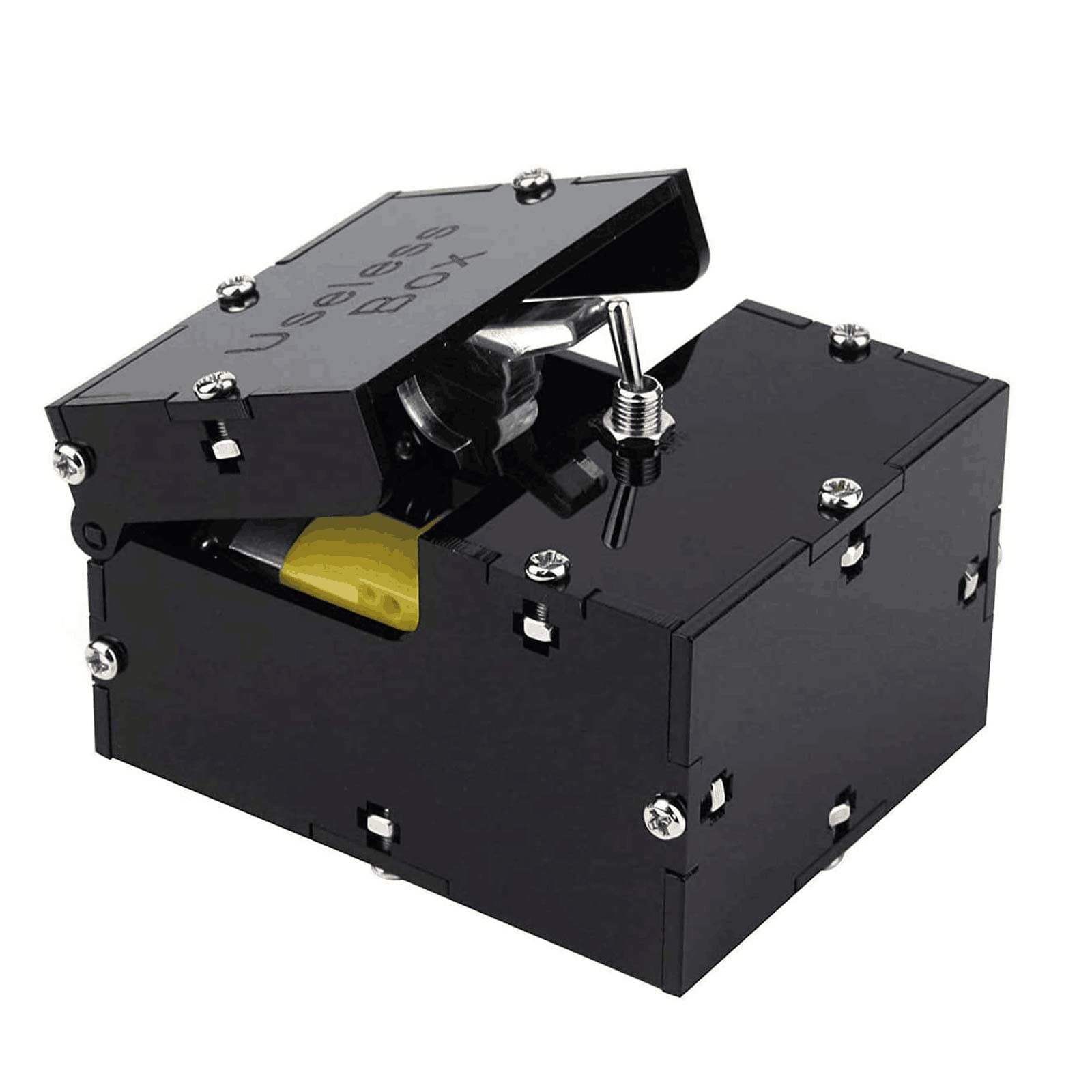 KINMINGZHU Fully Asembled Mini Edition Useless Box for Birthday and Party Gift Toy Game (Black-Mini)