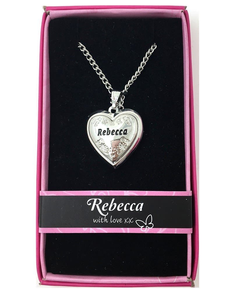 Personalised Name Love Lockets Necklace -Initial R/Rachael/Rachel/Rebecca/Rhiannon/Robyn/Rosie/Ruby